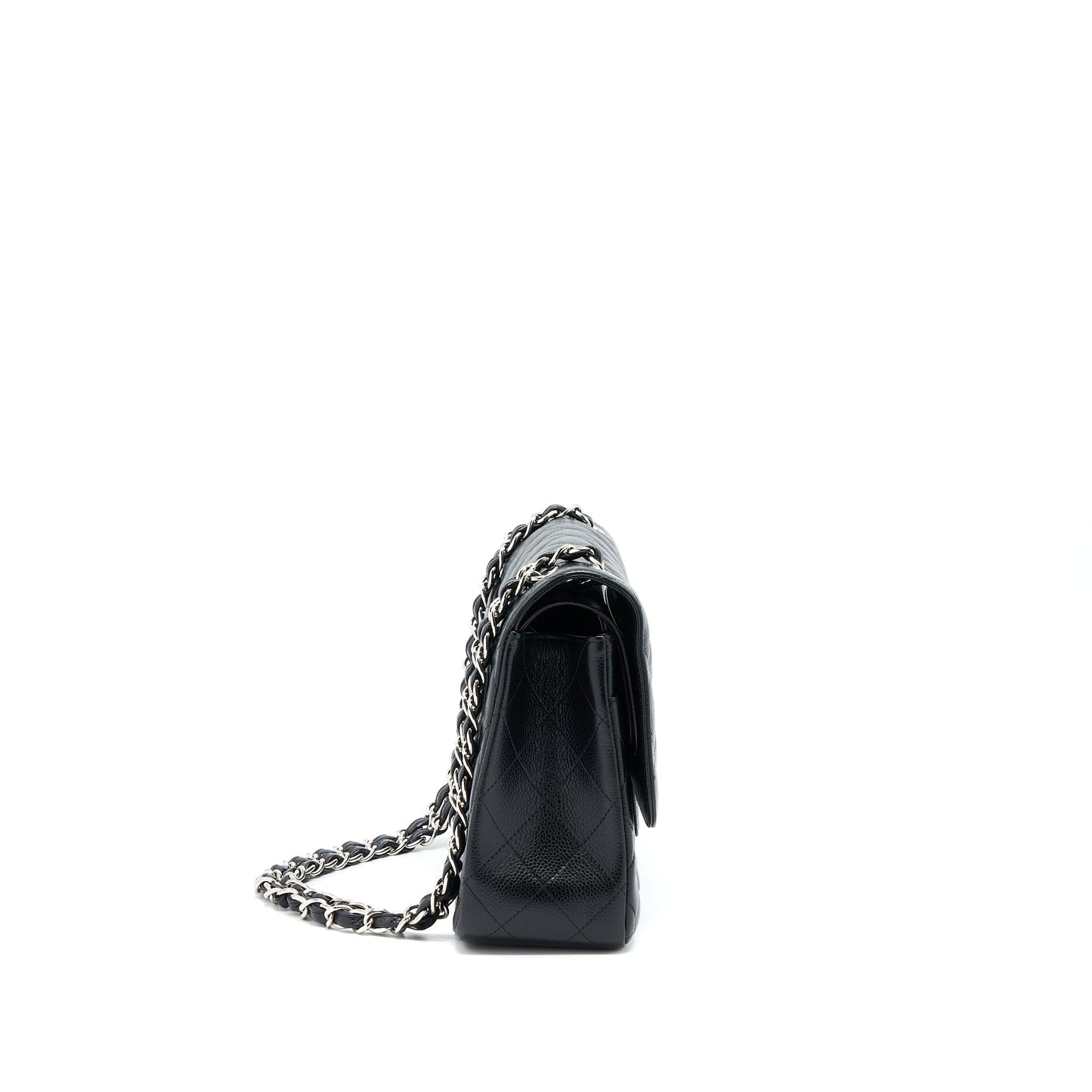 Chanel Classic Jumbo Double Flap Bag Caviar Black SHW
