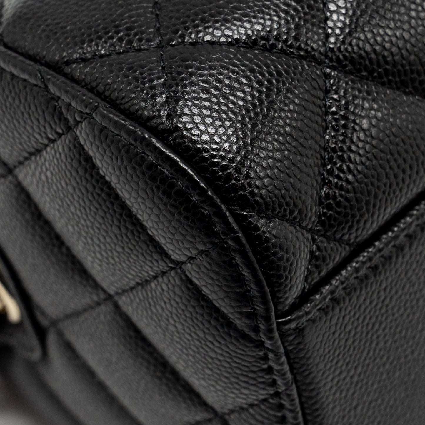 Chanel 25P mini bowling bag caviar black LGHW (microchip)