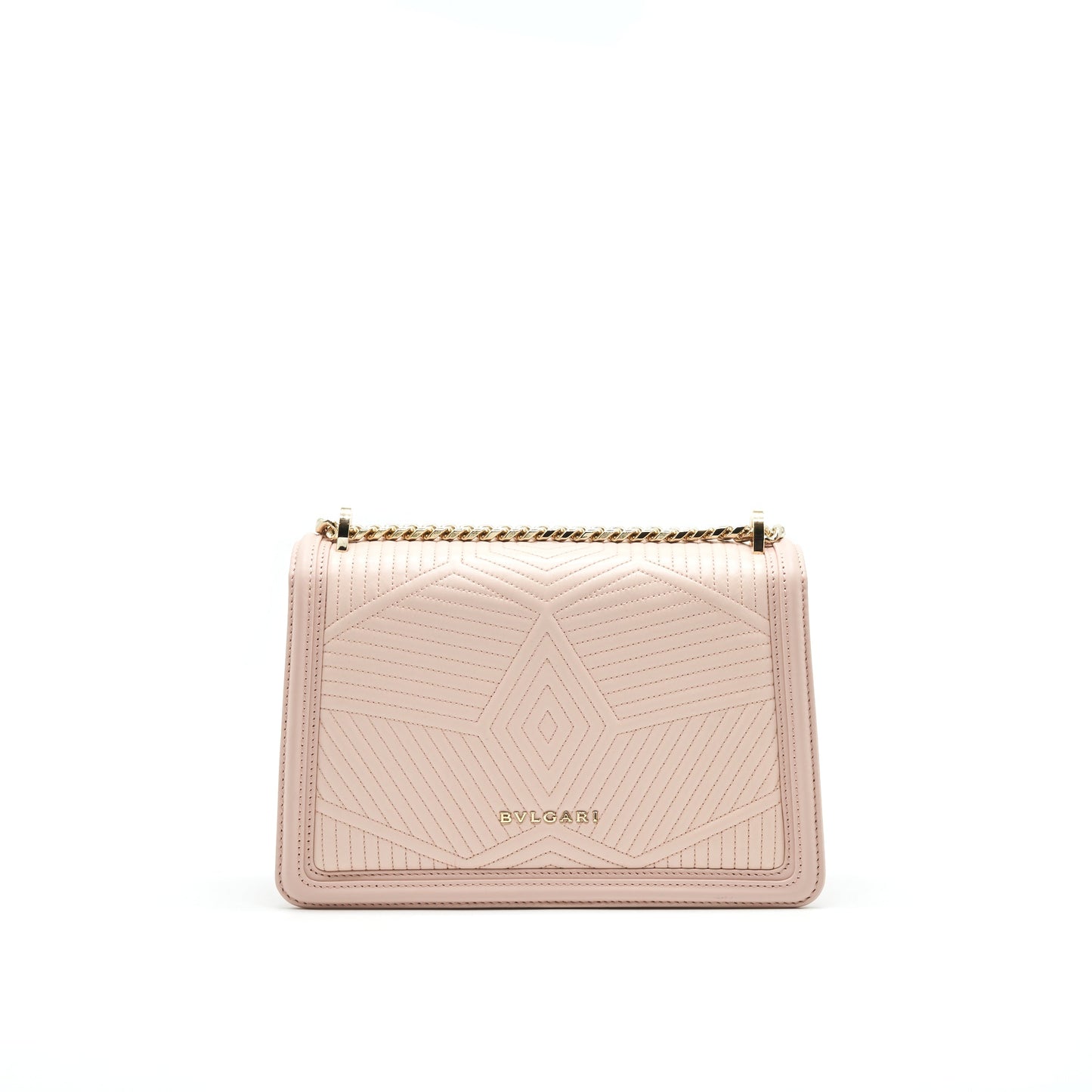 BVLGARI SERPENTI DIAMOND BLAST SHOULDER BAG IN PINK