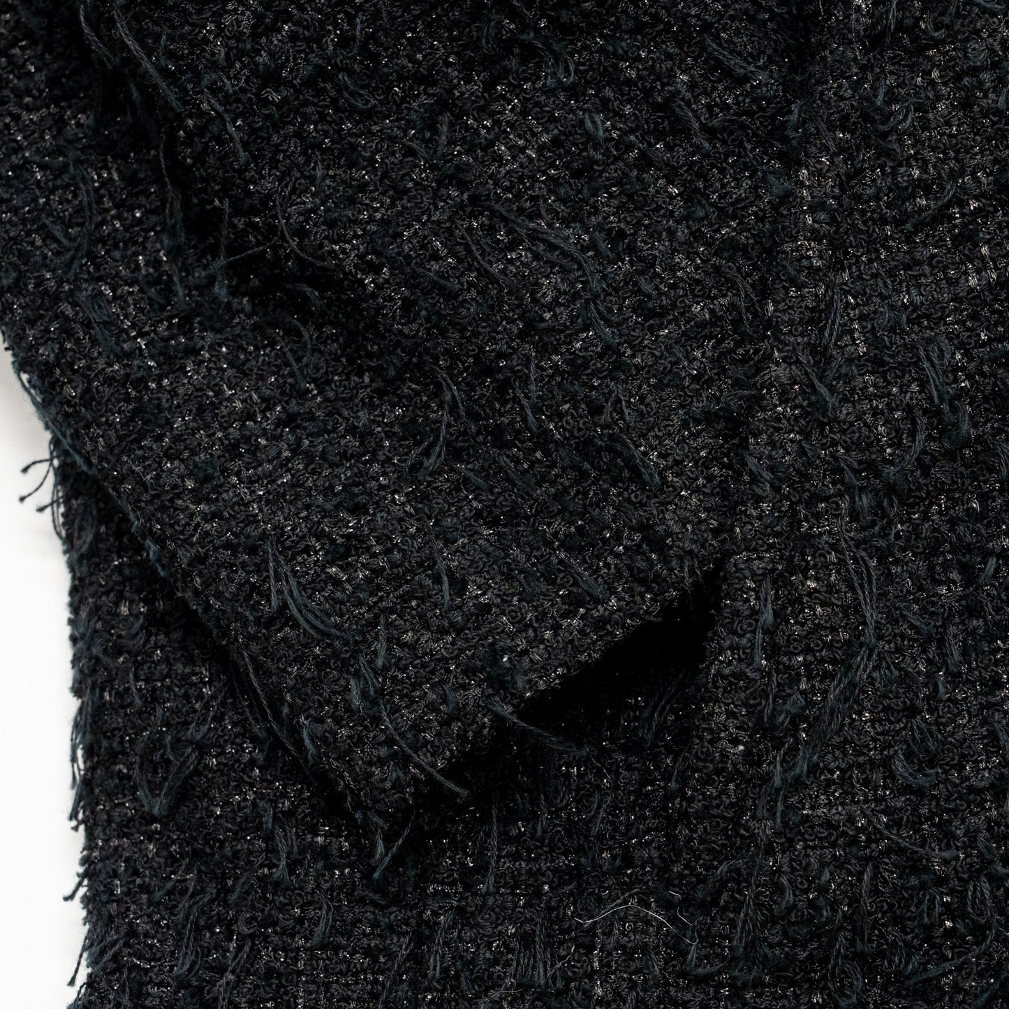 Chanel Size 36  31 Rue Cambon Double Breasted Coat Cotton/Polyester Black
