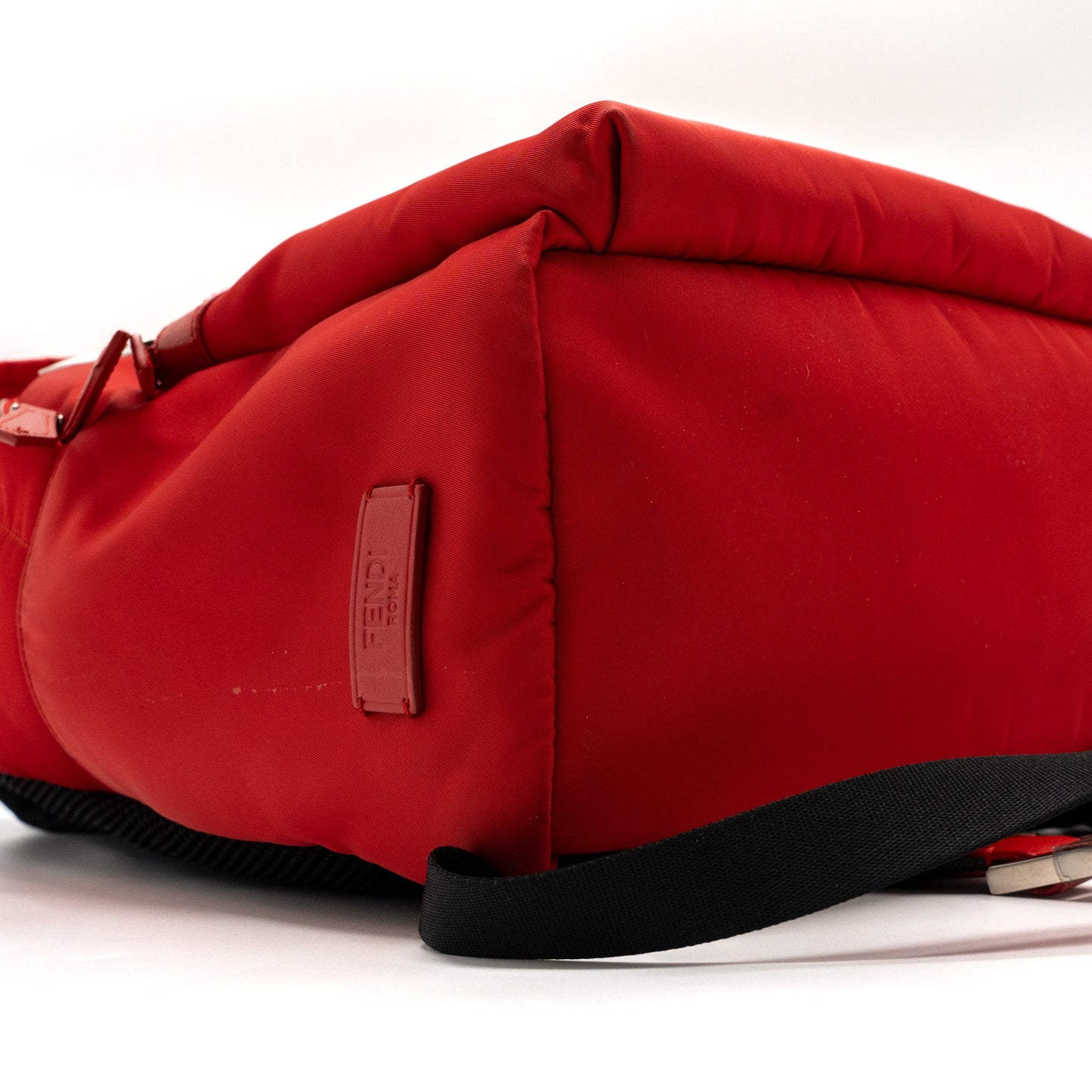 Fendi monster backpack nylon red SHW
