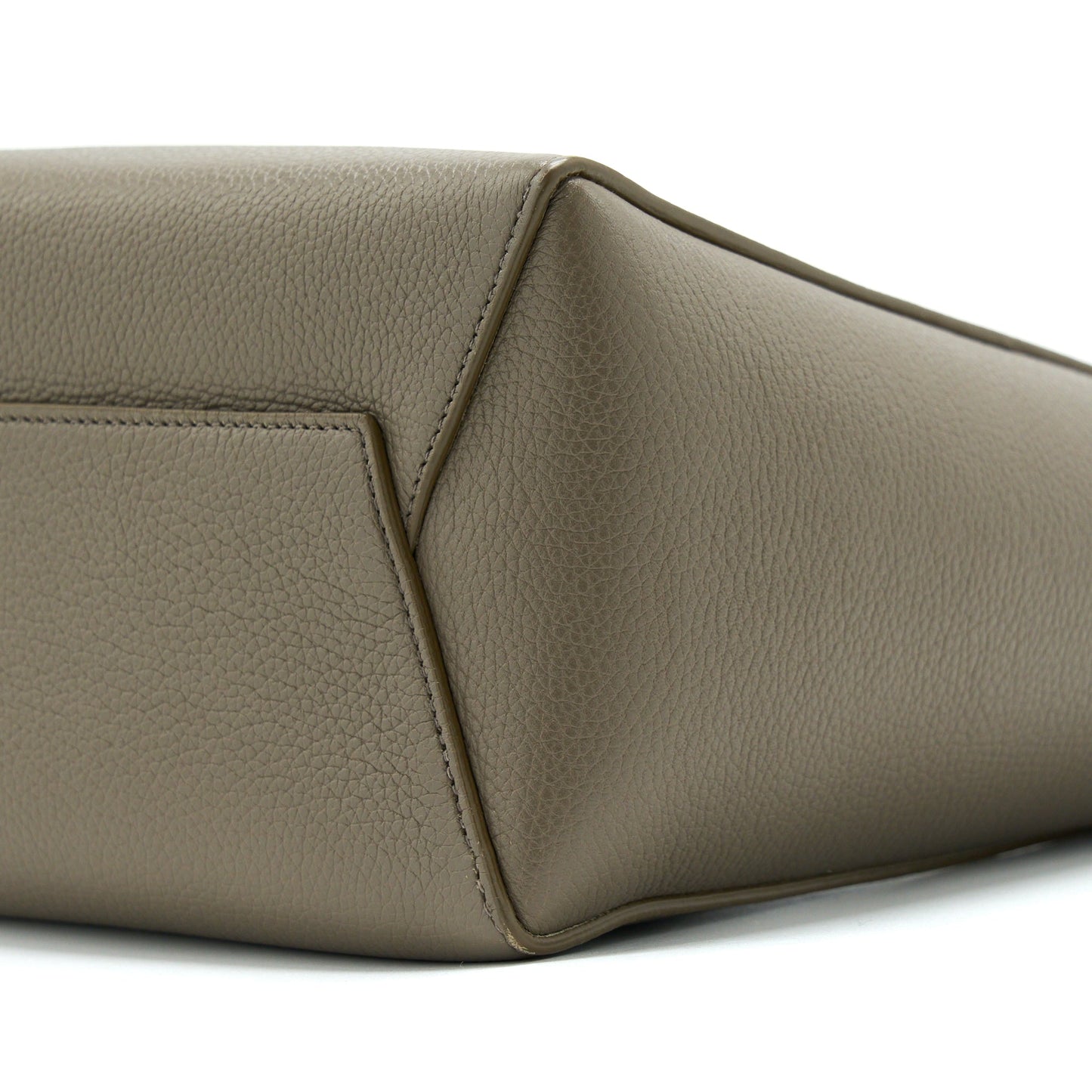 Celine Small Sangle Bucket Bag Light Grey GHW