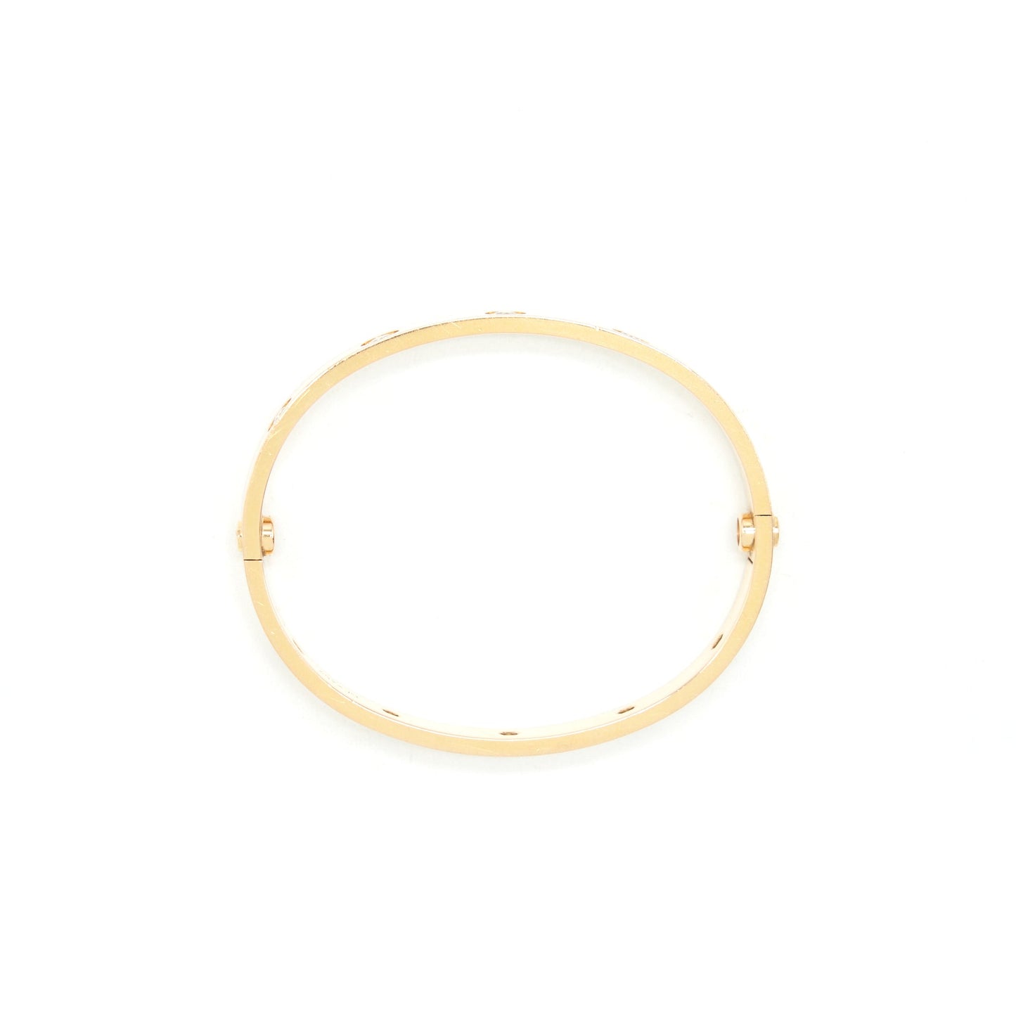 Cartier Love Bracelet Size 16 Rose Gold With Diamonds
