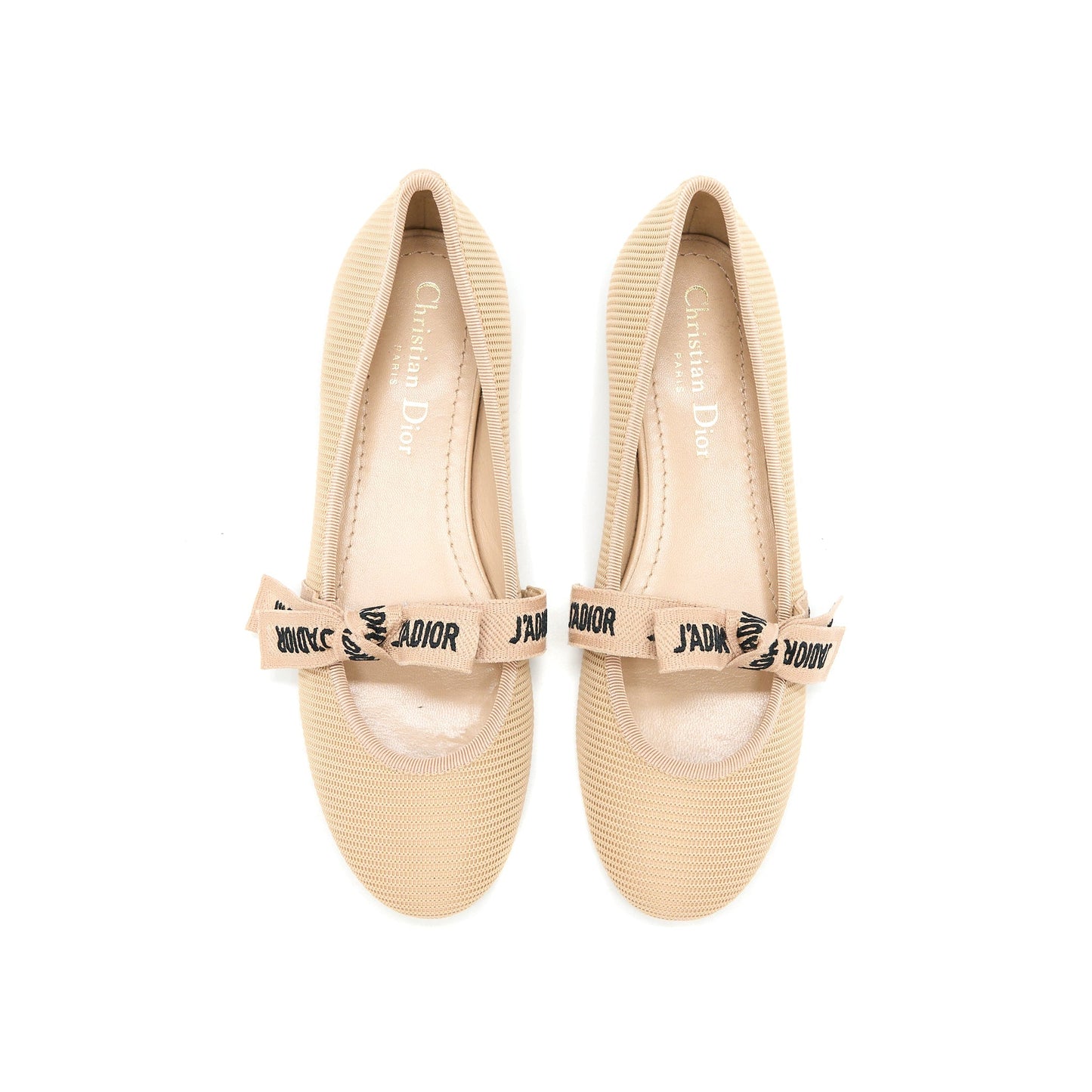 Luxury Dior Size 36 J’aLuxury Dior Ballet Pump Canvas Beige