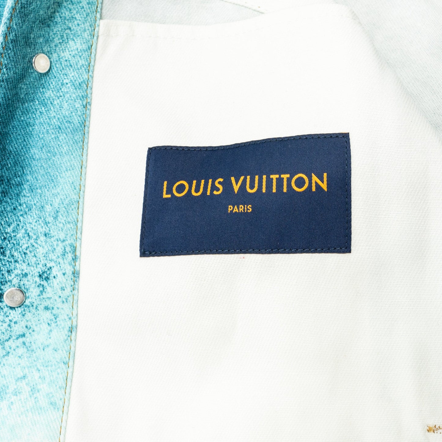 Louis Vuitton Size 48 LV Spray Denim Jacket Cotton Multicolour