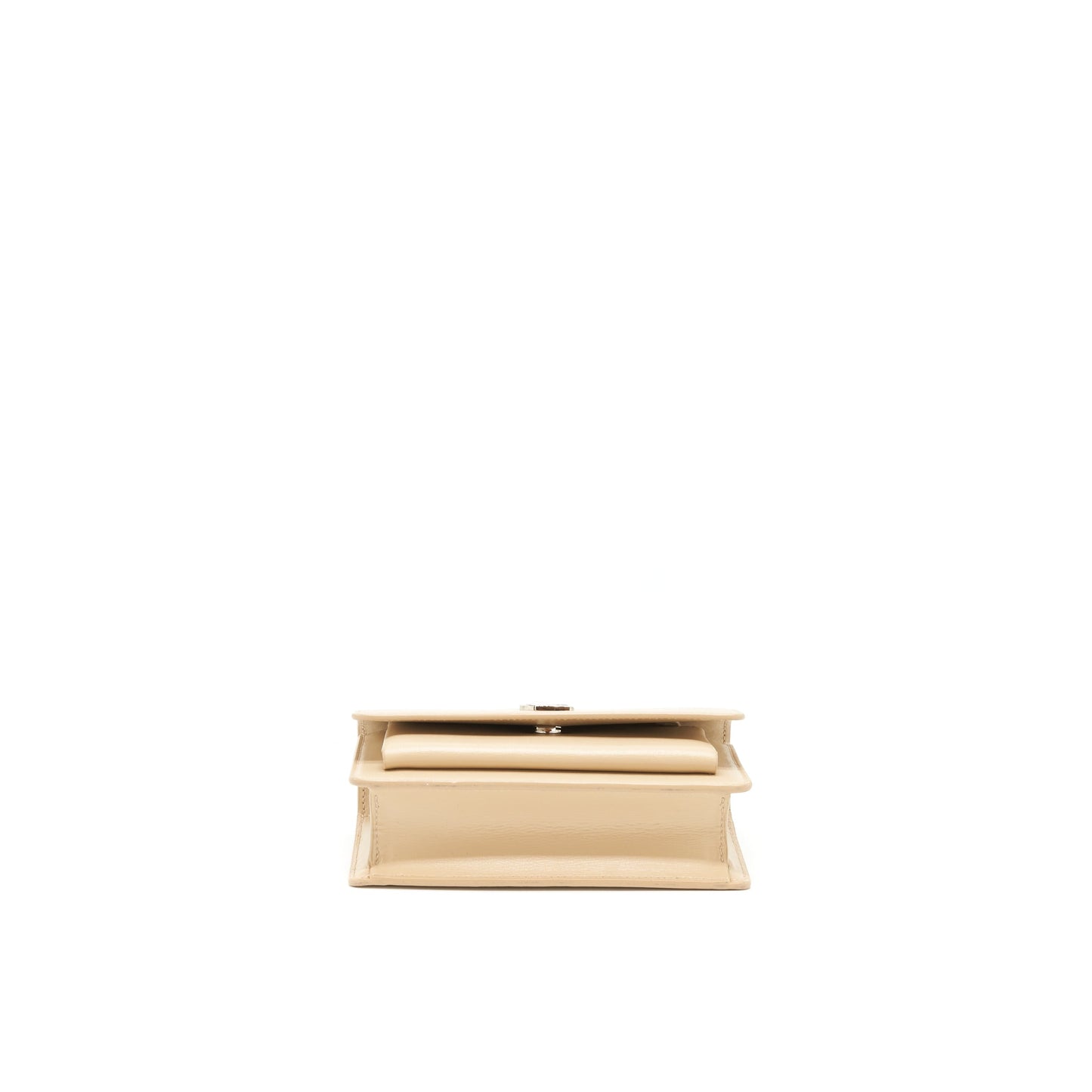 Saint Laurent Mini Sunset Calfskin beige SHW