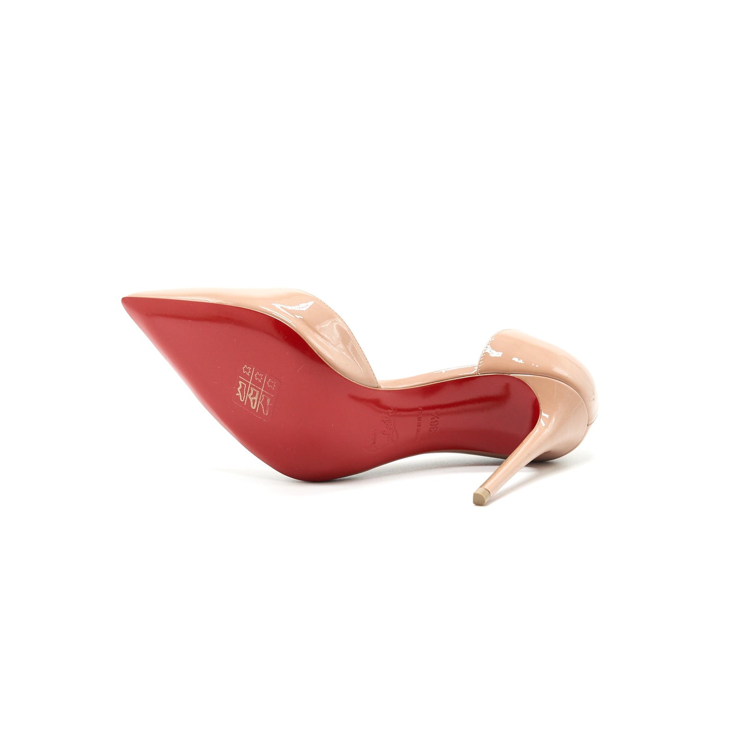 Christian Louboutin Iriza 100 Nude Patent Size36.5