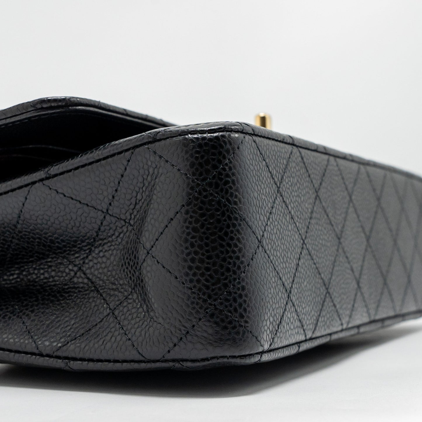 Chanel Medium Classic Double Flap Bag Caviar Black GHW (Microchip)