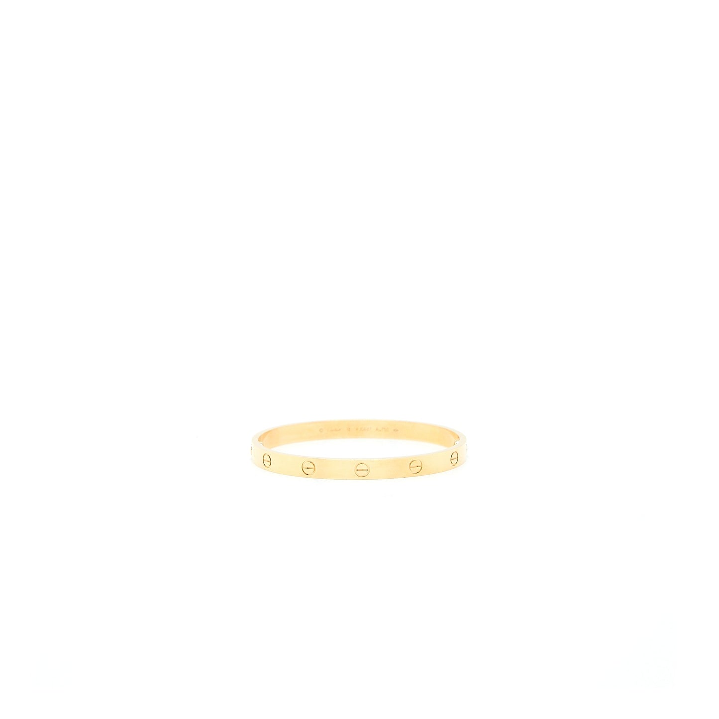 Cartier Size 18 Love Bracelet Yellow Gold