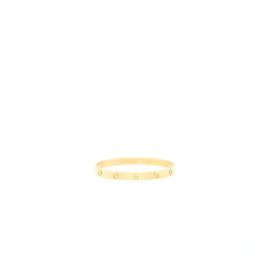 Cartier Size 18 Love Bracelet Yellow Gold