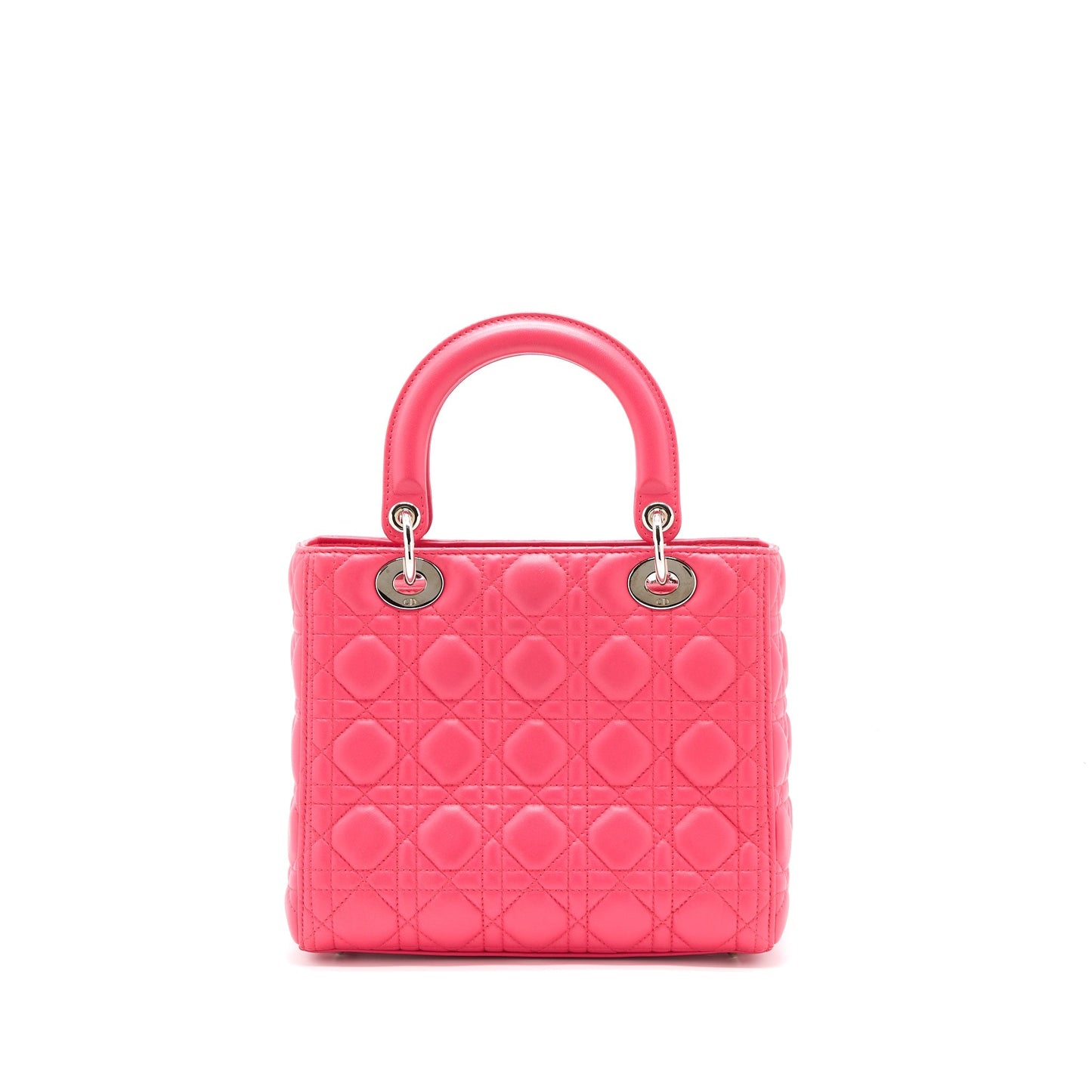 Luxury Dior Medium Lady Luxury Dior Lambskin Pink SHW