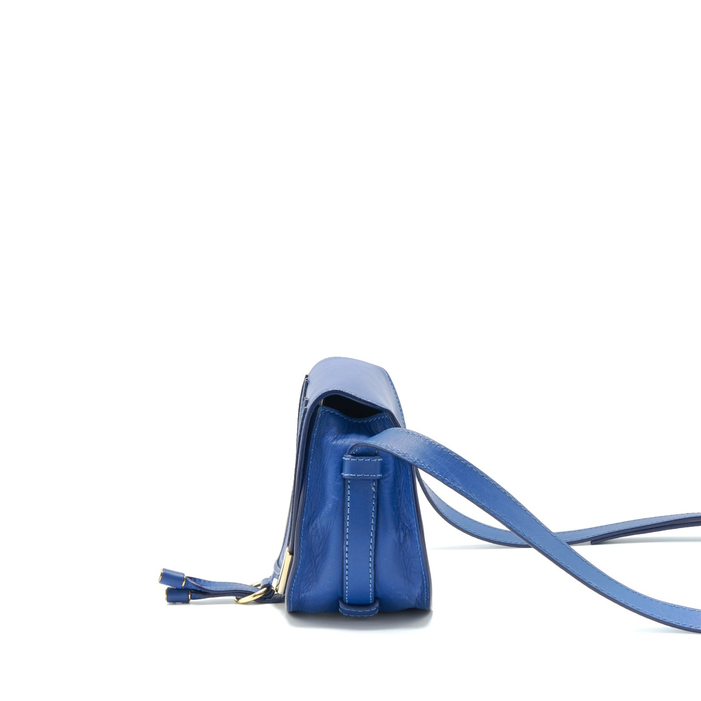 Chloe Crossbody Bag Blue GHW