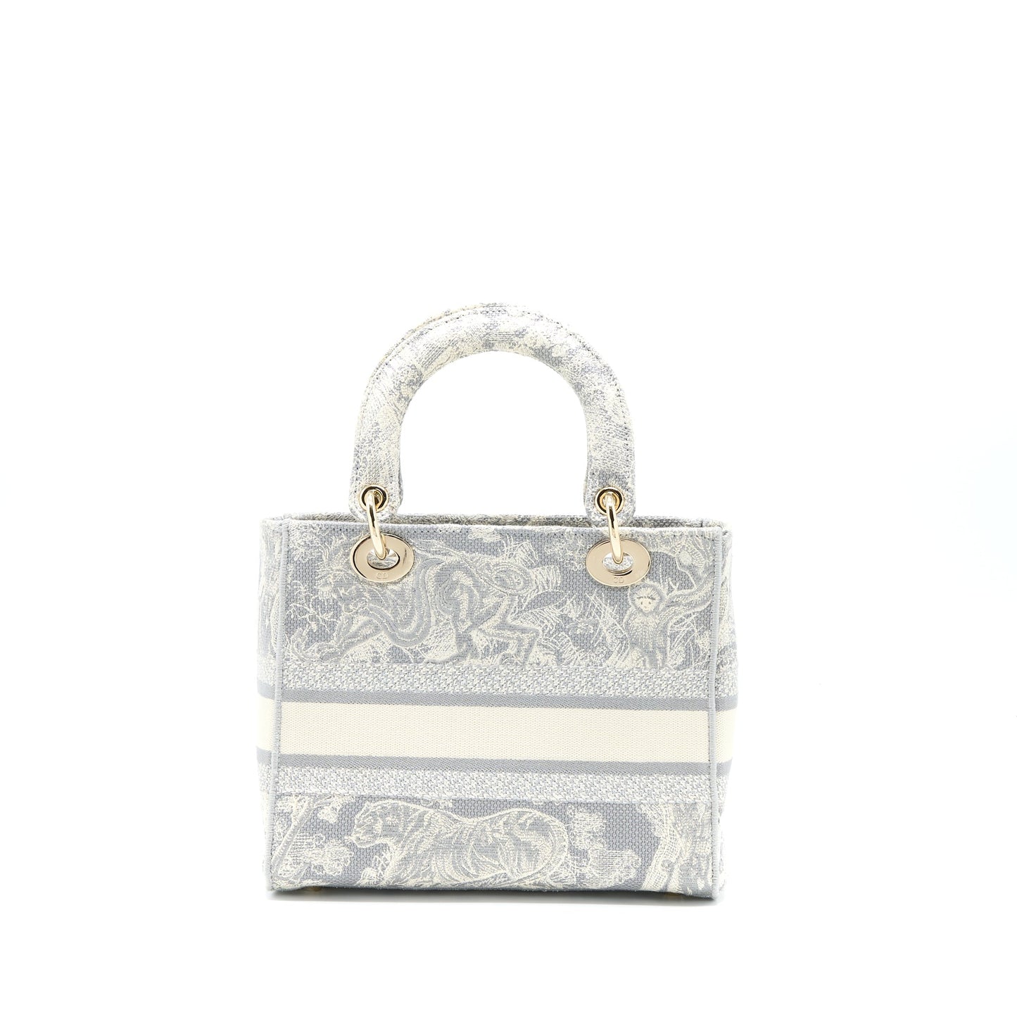 Luxury Dior Medium Lady Luxury Dior Bag D-lite Bag Light Grey LGHW