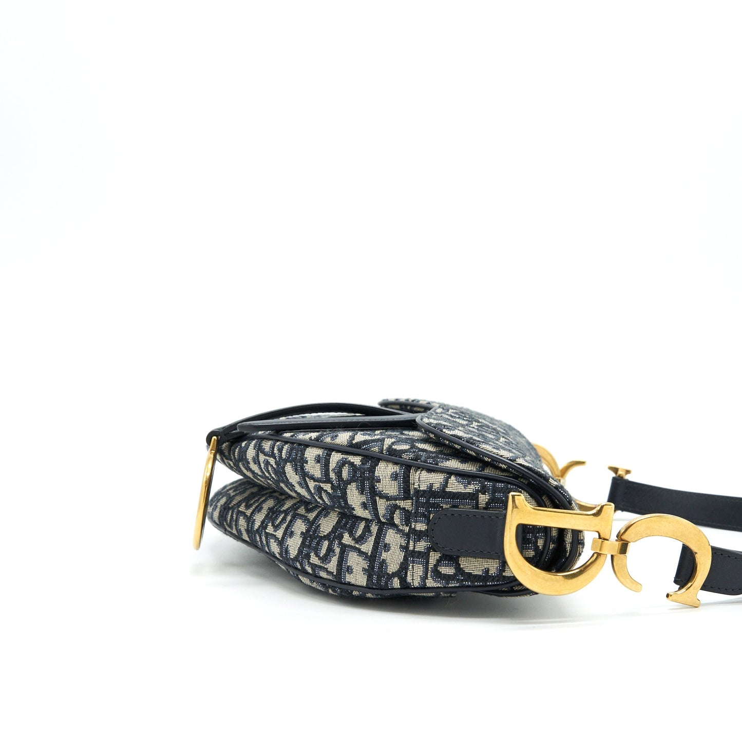 Christian Luxury Dior Oblique Medium Saddle Bag