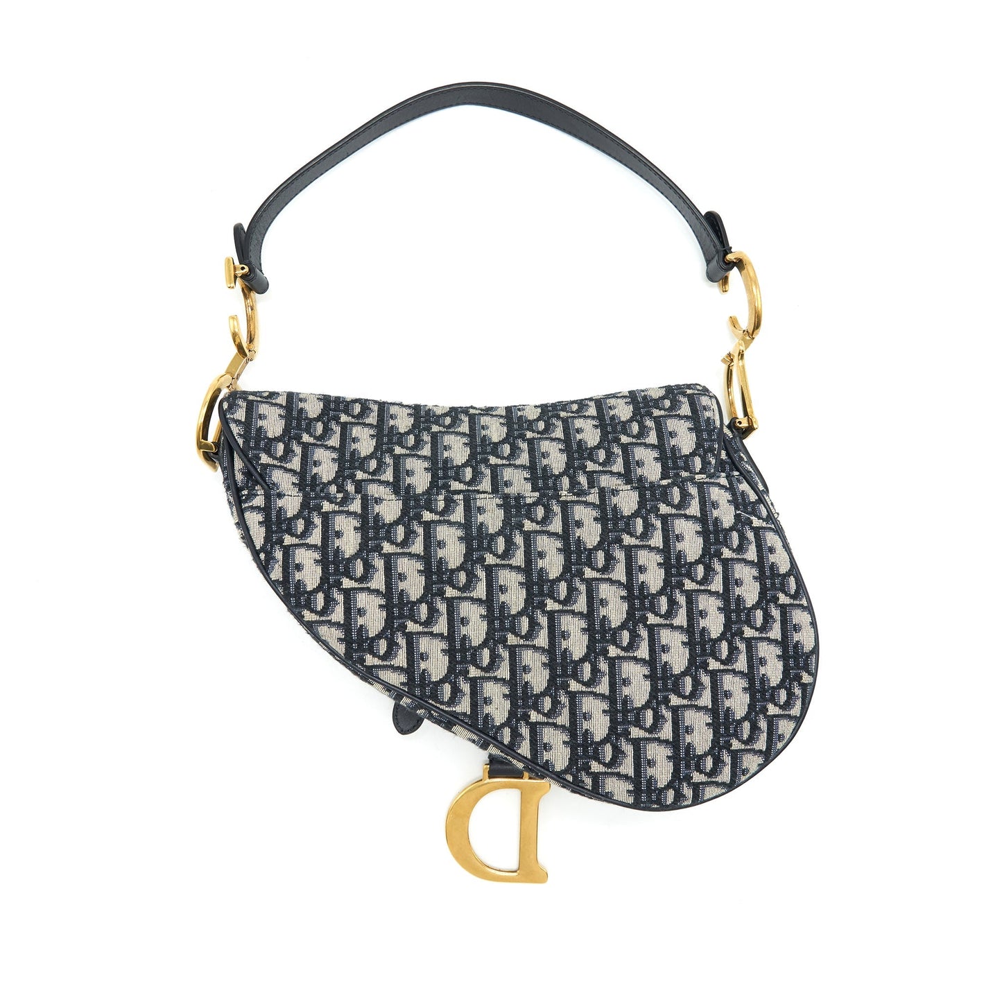 Christian Luxury Dior Oblique Medium Saddle Bag