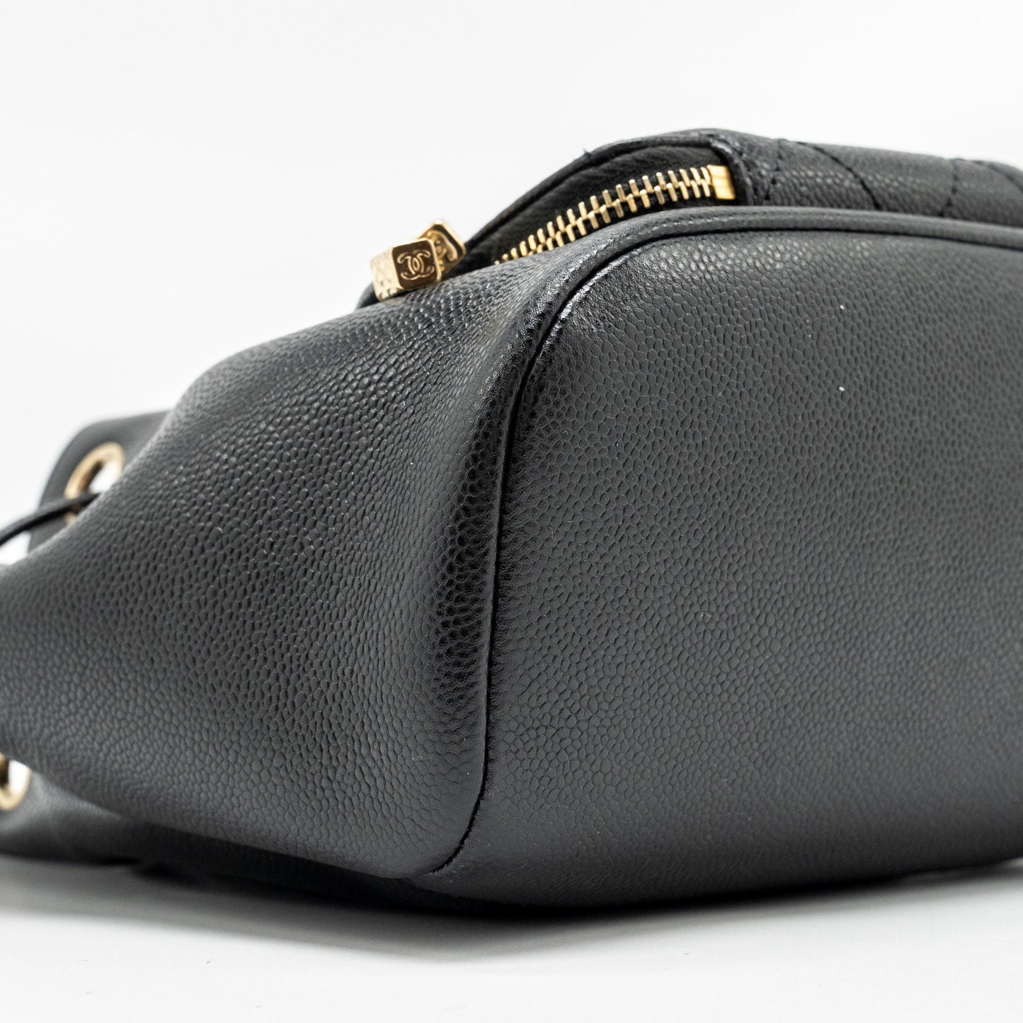Chanel Business Affinity Drawstring Bucket Bag Caviar Black GHW