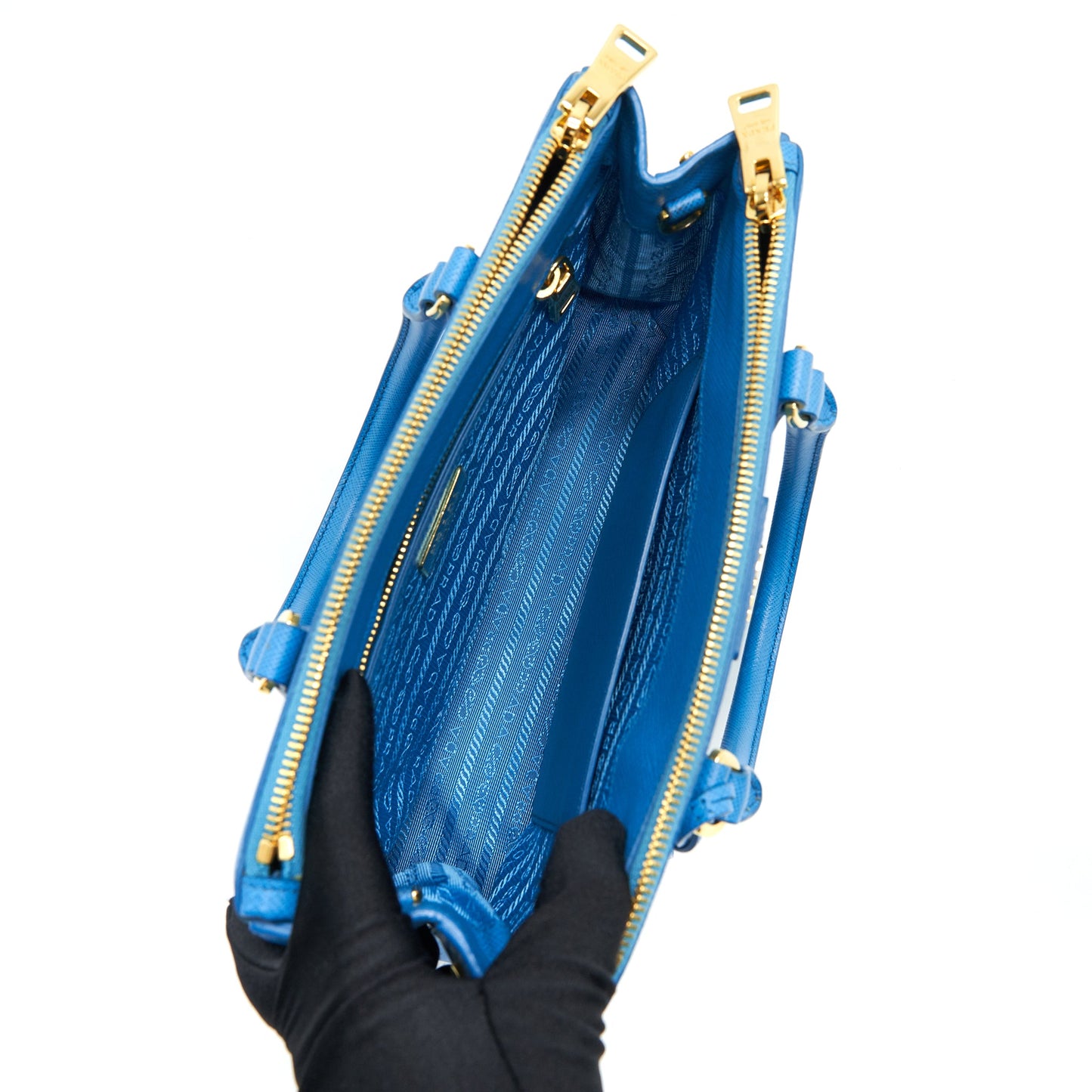 Prada Galleria Tote Bag Lake Blue