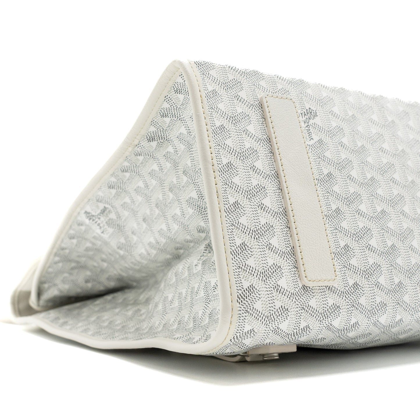 Goyard Saint Leger Backpack Goyardine Canvas White SHW