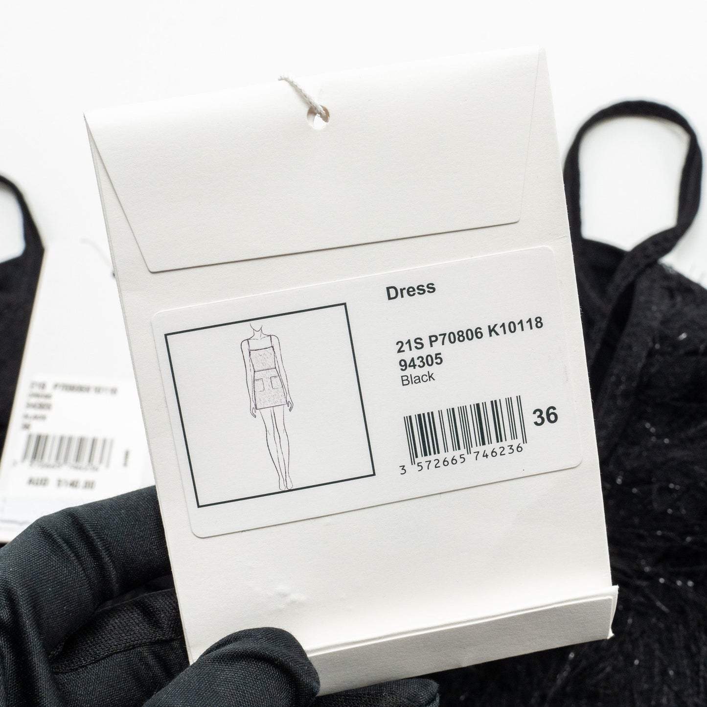 Chanel Size 36 21S Tassel Dress Black