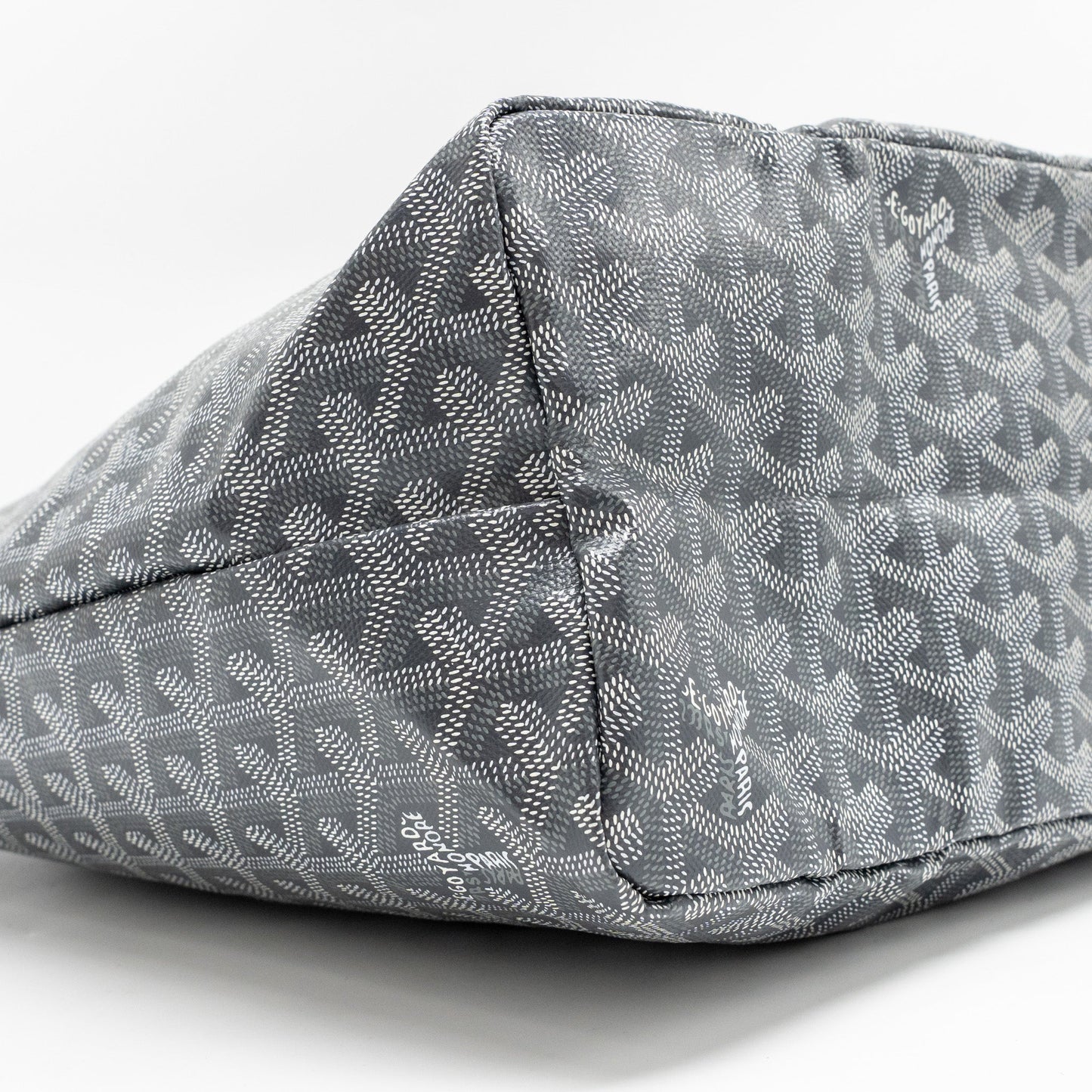 Goyard Saint Louis PM tote goyardline canvas grey SHW