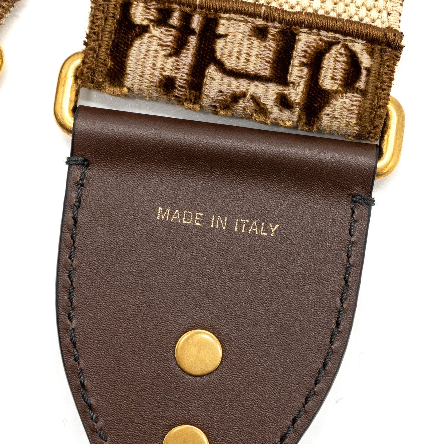 Luxury Dior shoulder strap canvas brown oblique GHW