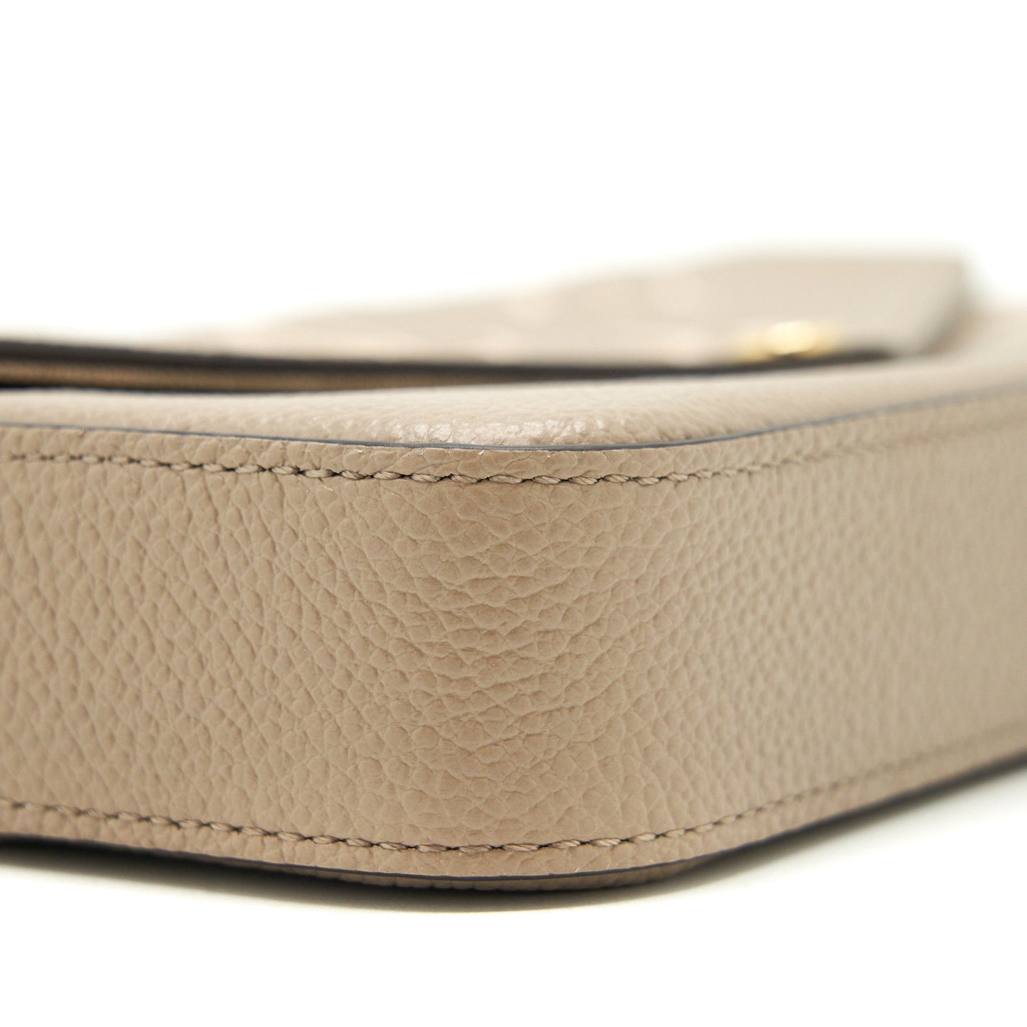 Louis Vuitton Felicie Pochette Tourterelle/Creme GHW