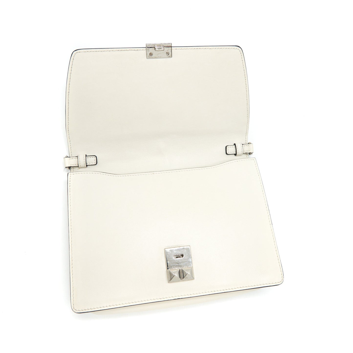 Prada Woman's Messanger Bag White with SHW