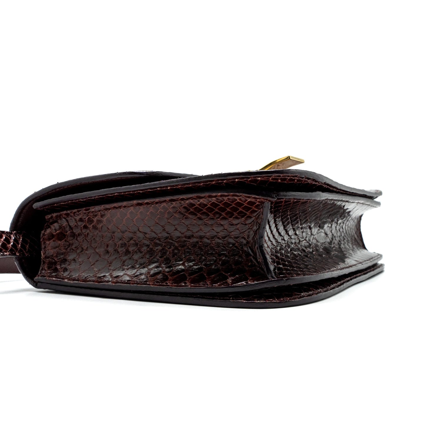 Celine medium classic box bag python burgundy GHW