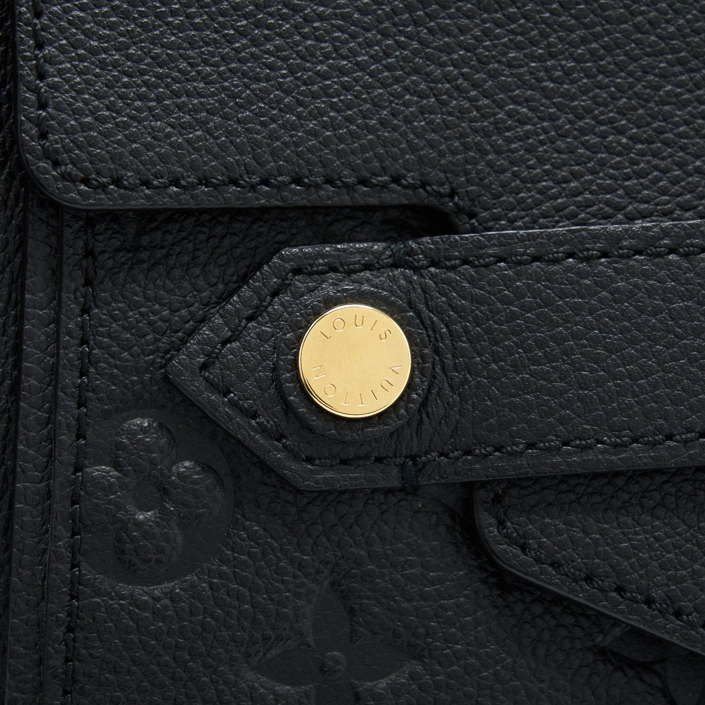Louis Vuitton Black Monogram Empreinte Trocadero Handbag GHW