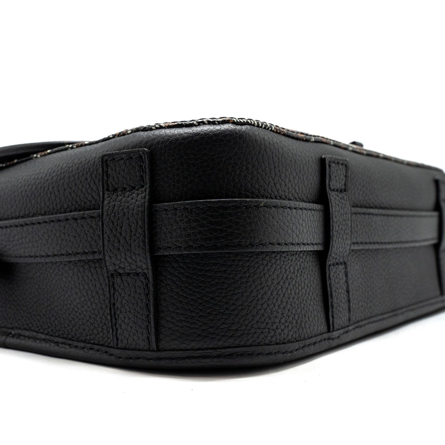 Goyard Belvedere MM Messenger Bag Goyardine Canvas/Calfskin Black SHW