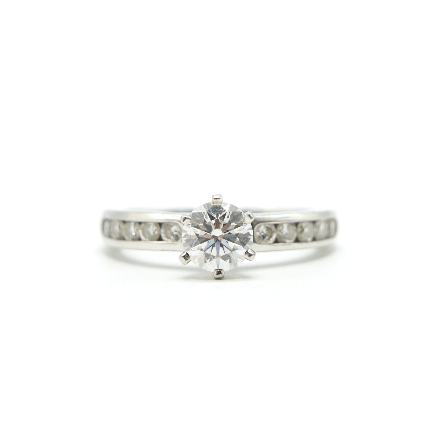 TIFFANY DIAMOND RING 0.76CT E COLOR VVS2