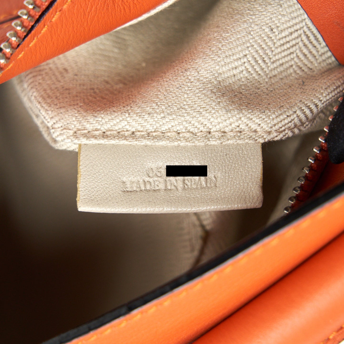 LOEWE SMALL PUZZLE BAG IN ORANGE