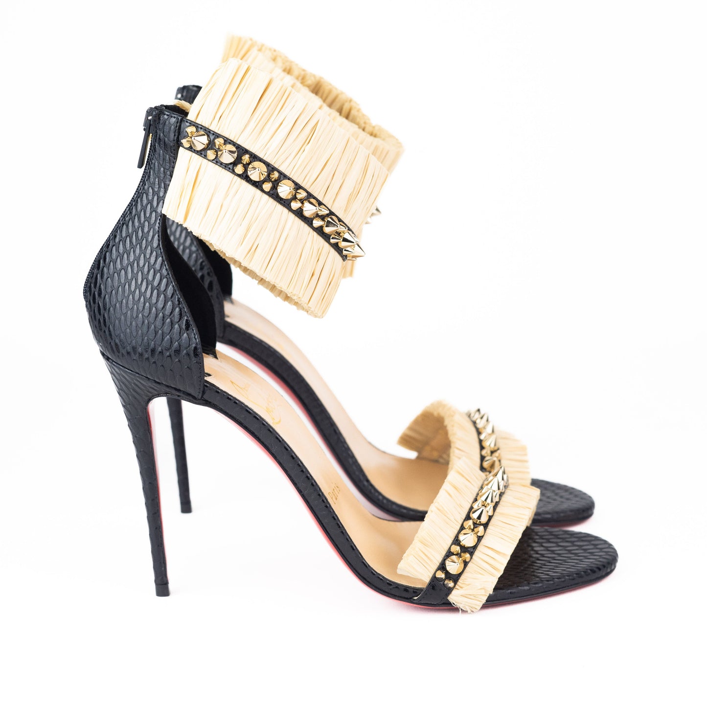 Christian Louboutin Poupedou and Rafia Sandals