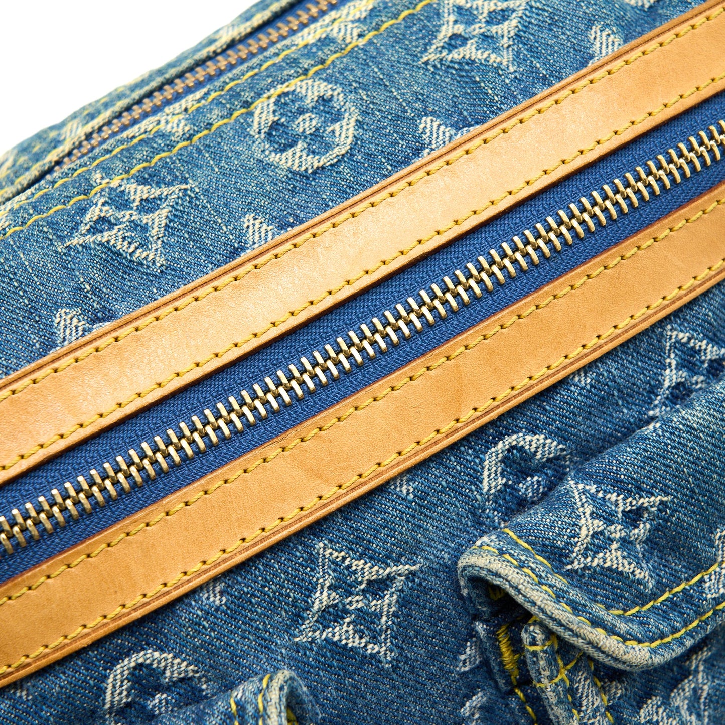 Louis Vuitton Vintage Baggy Bag Monogram Denim GHW