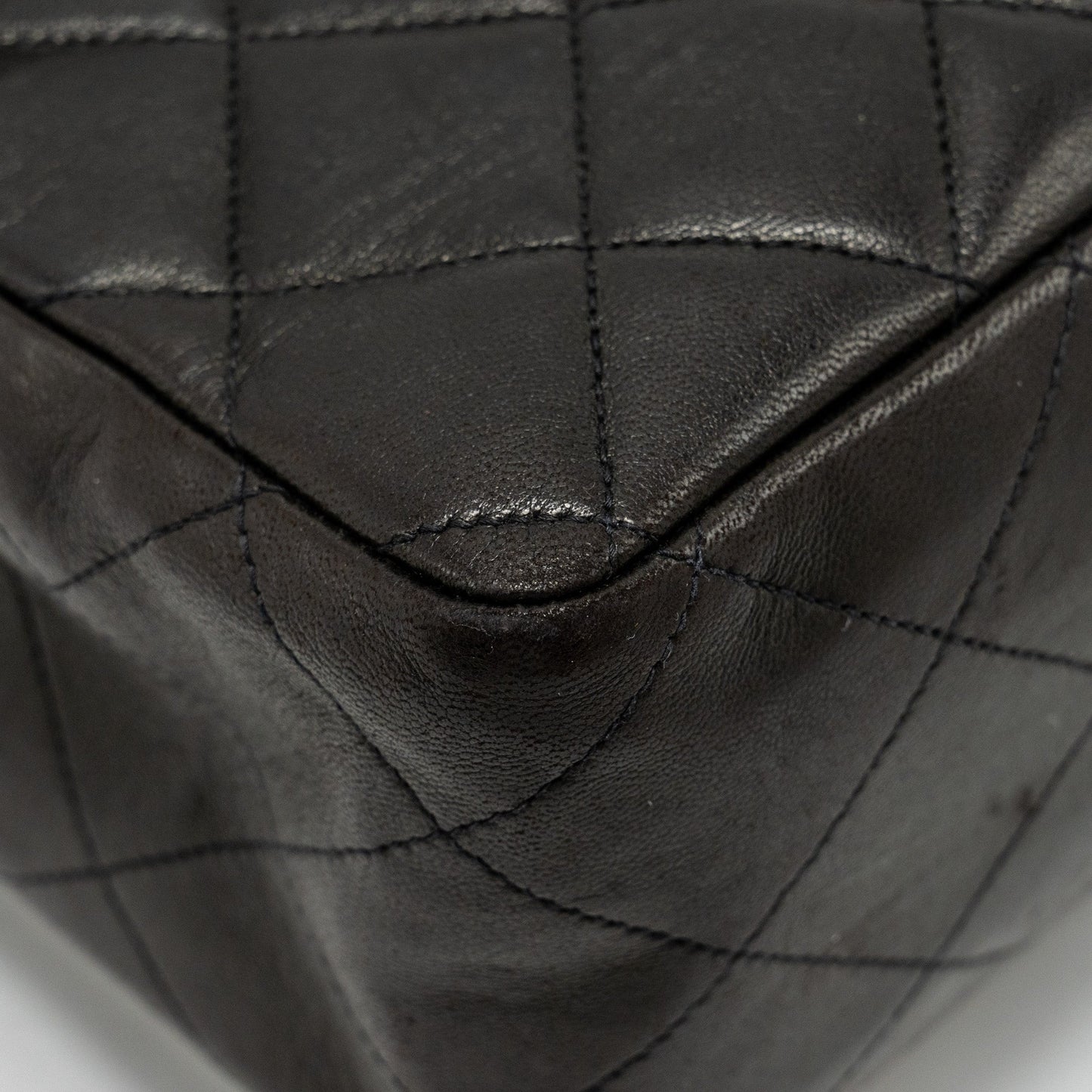Chanel Vintage Jumbo Classic Double Flap Bag Lambskin Black GHW