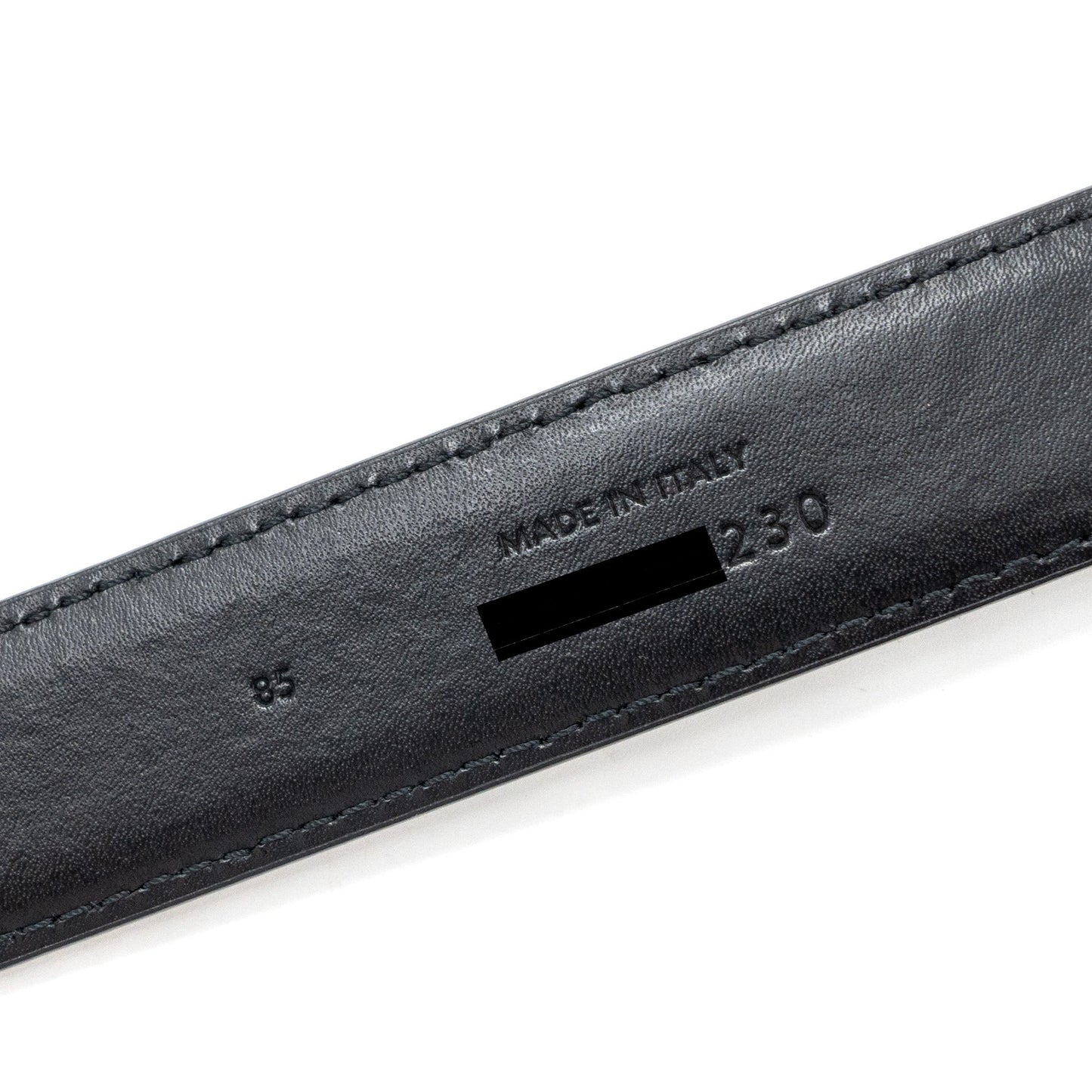 Celine Size 85 Triomphe Belt Smooth Calfskin Black GHW