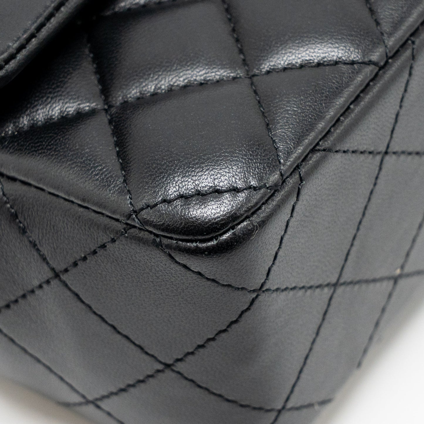 Chanel Mini Rectangular Flap Bag Lambskin Black LGHW