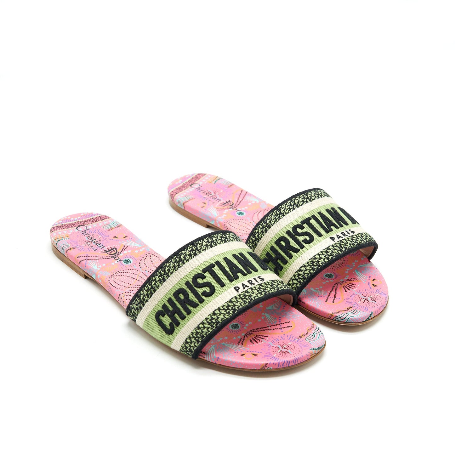 Luxury Dior size 39 Dway Slide Multicolour