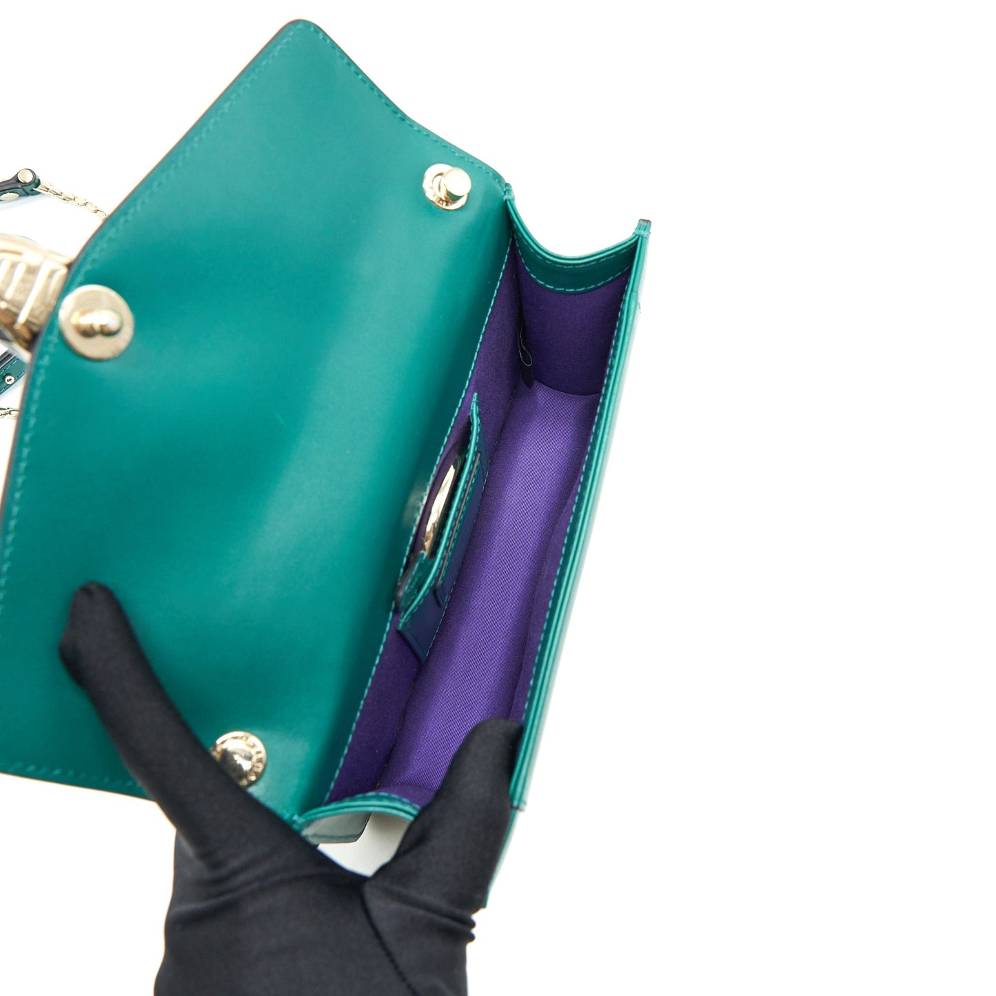 BVLGARI SERPENTI FOREVER Crossbody Bag Green