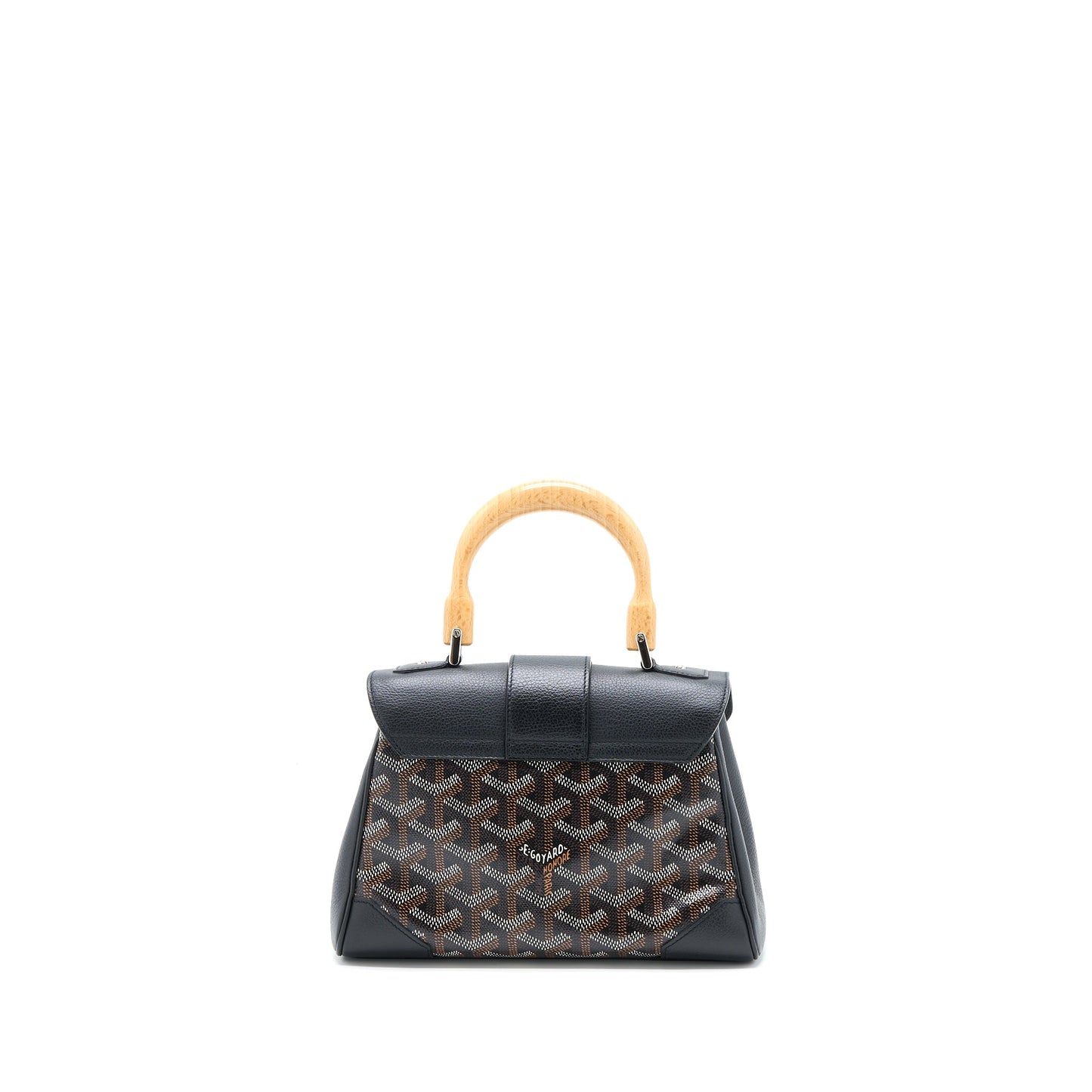Goyard Mini Saigon Souple Bag Canvas/Calfskin Black SHW