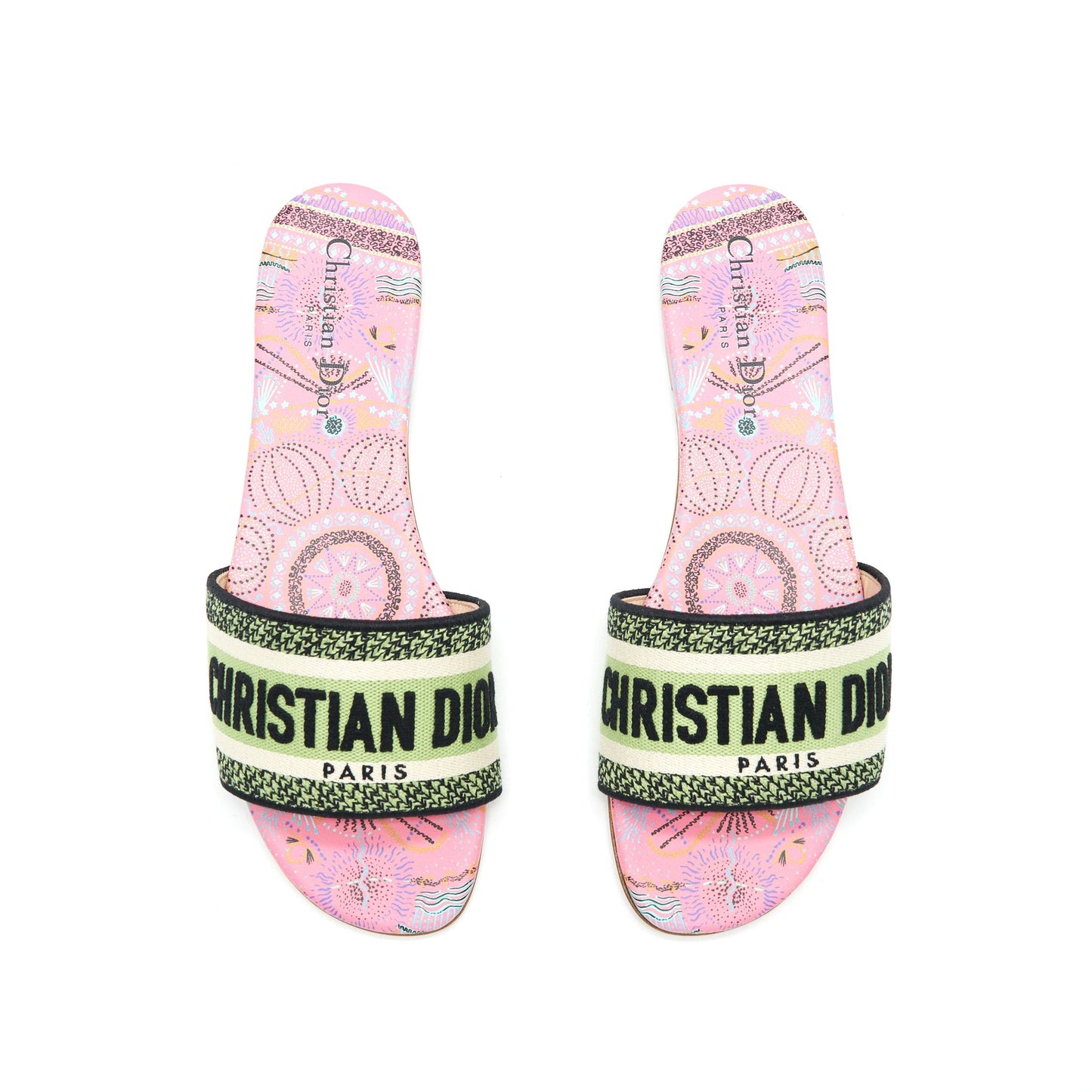Luxury Dior size 39 Dway Slide Multicolour