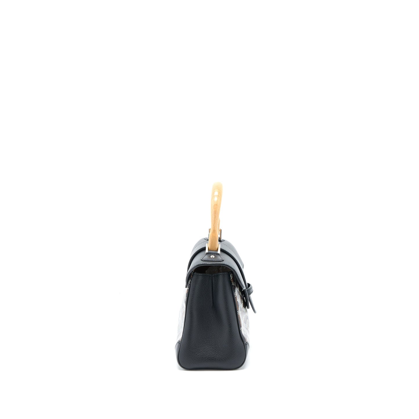 Goyard Mini Saigon Souple Bag Canvas/Calfskin Black SHW