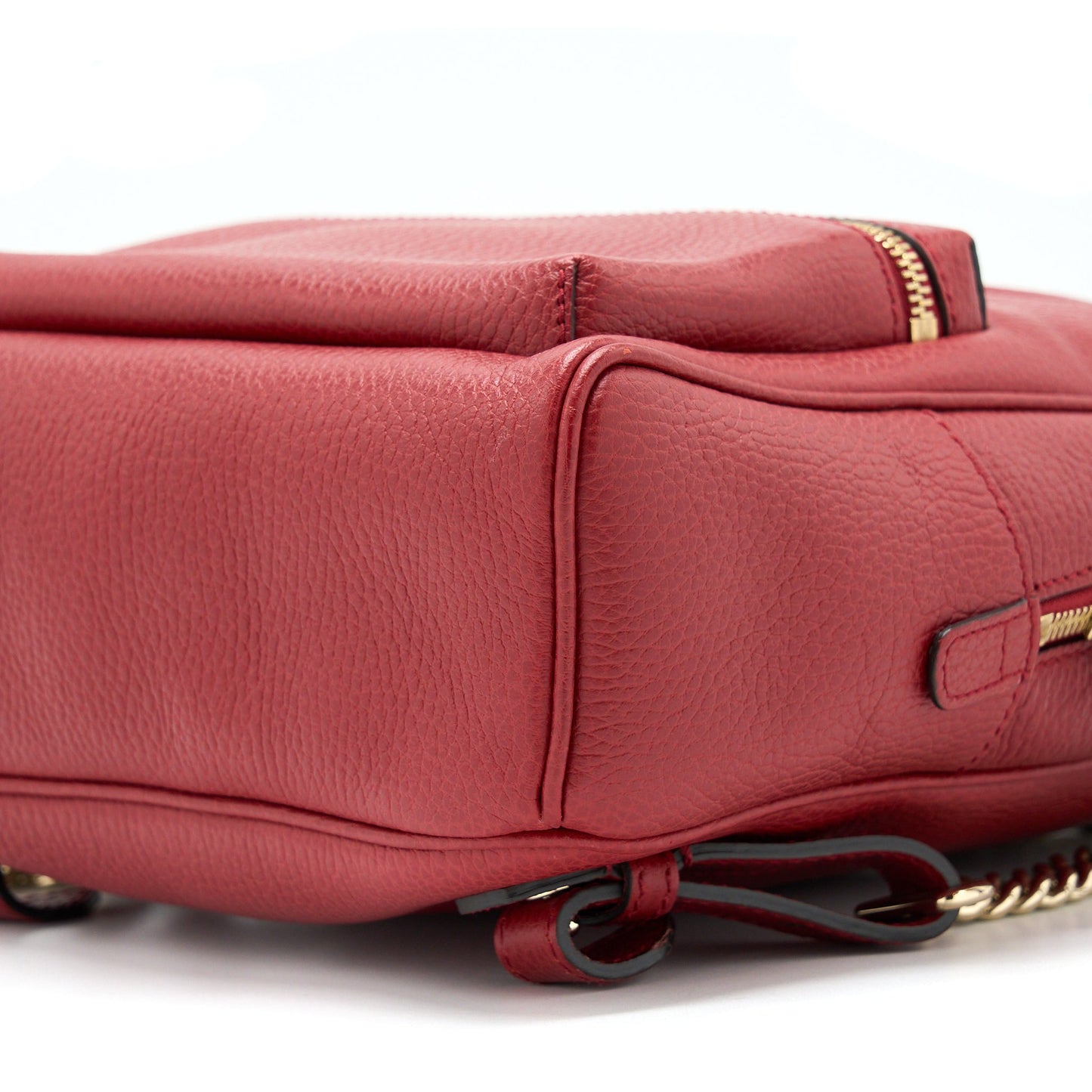 Gucci Soho Chain Backpack Red GHW