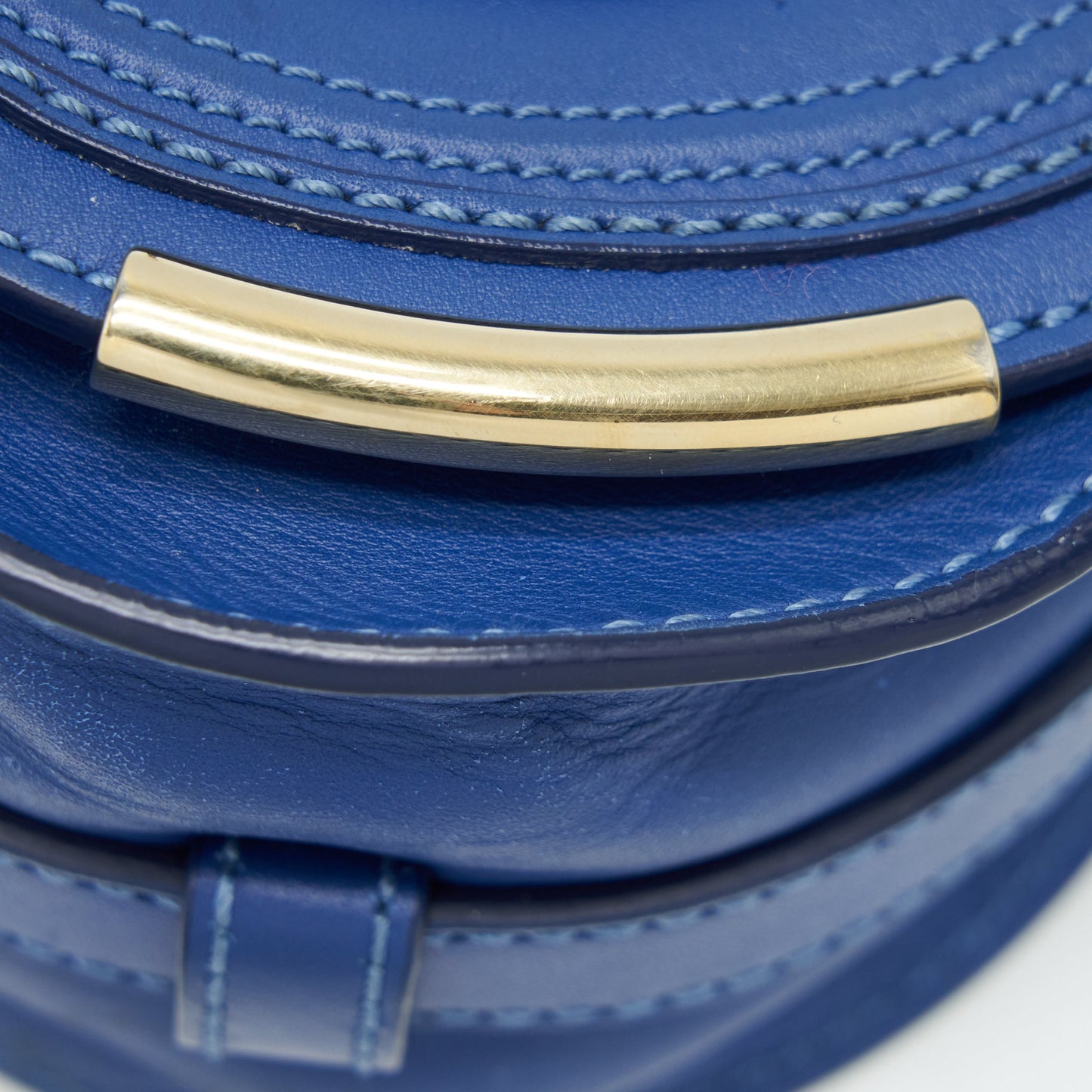 Chloe Crossbody Bag Blue GHW