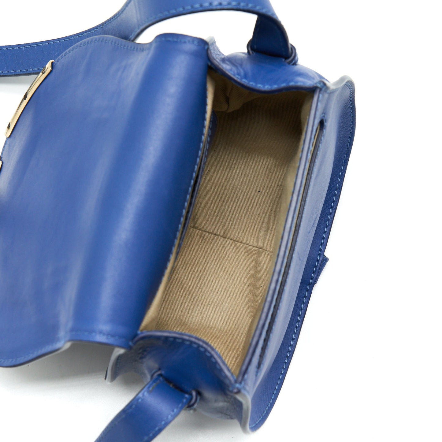 Chloe Crossbody Bag Blue GHW