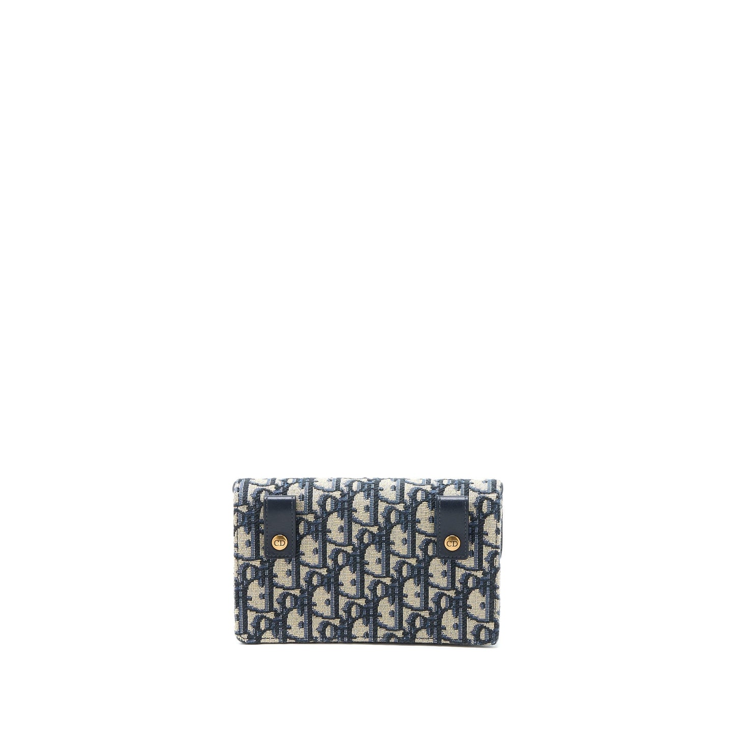 Luxury Dior Saddle Belt Pouch Blue Oblique Jacquard Brushed GHW