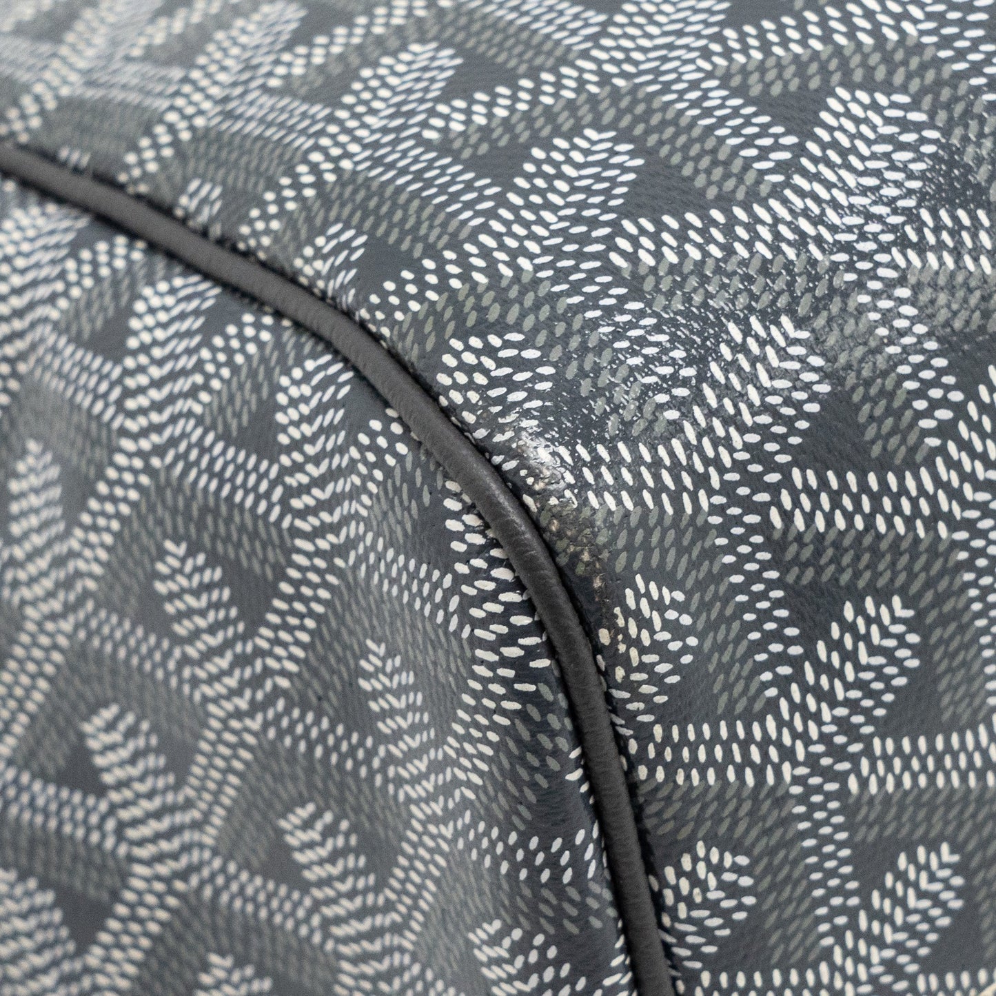 Goyard Rouette Souple PM Bag Goyardline Canvas / Calfskin Grey SHW