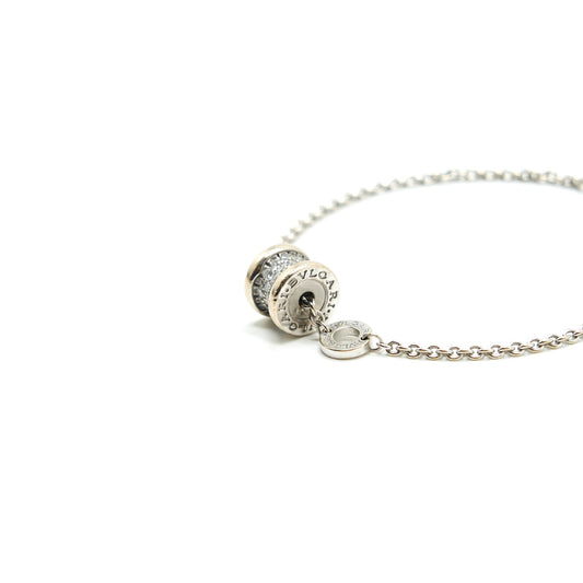 Bvlgari B.zero1 Bracelet White Gold with paved diamonds