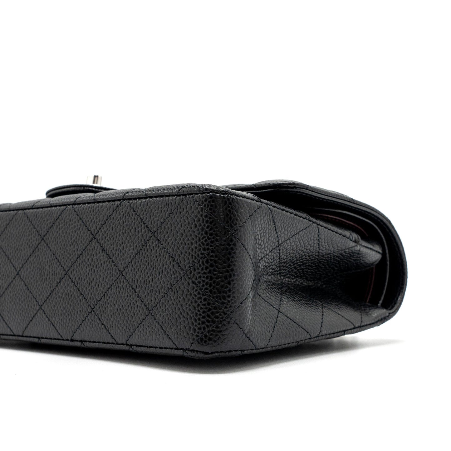 Chanel Medium Classic Double Flap Bag Caviar Black SHW (Microchip)