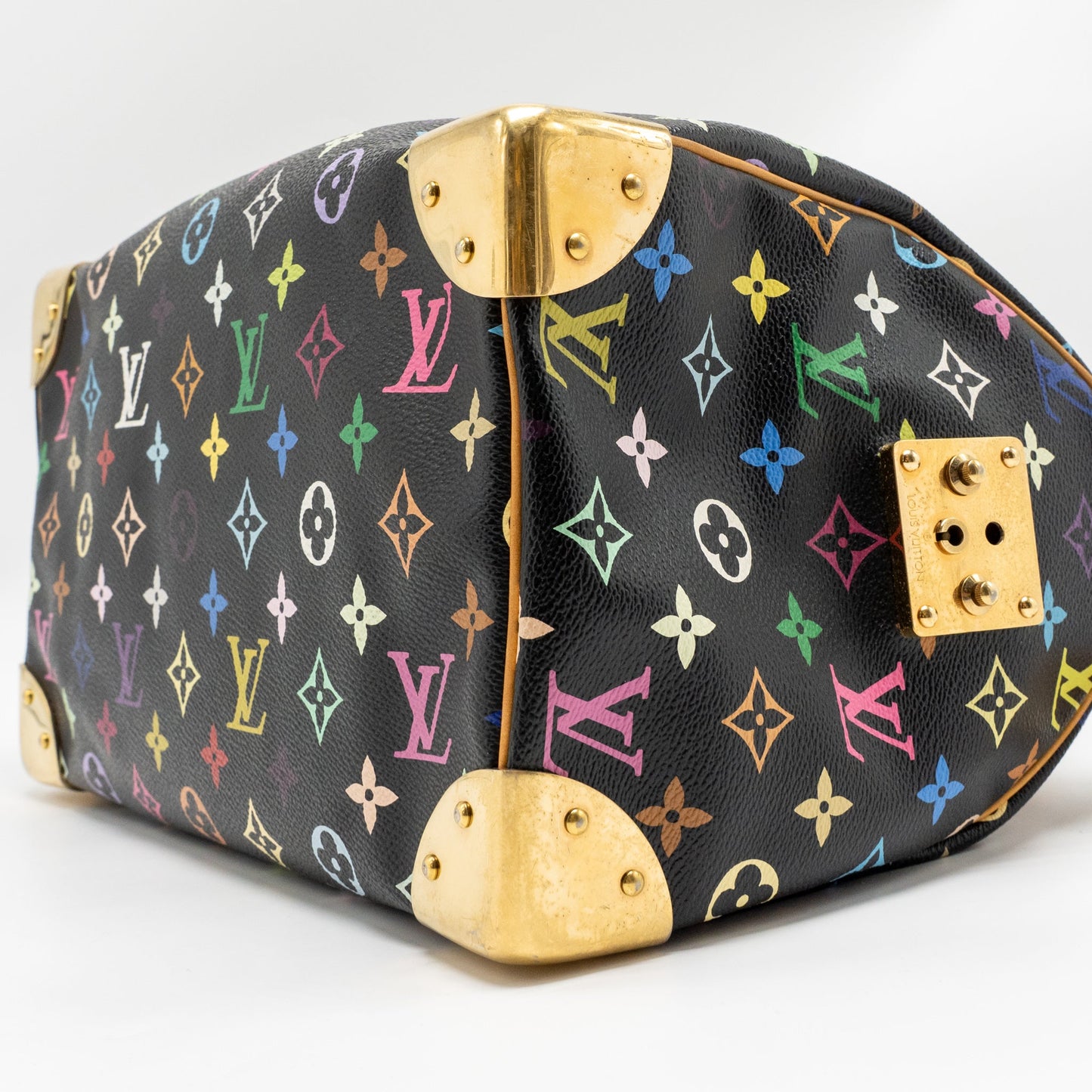 Louis Vuitton x Takashi Murakami  Speedy 30 Limited Edition Multicoloured Monogram Canvas Black GHW
